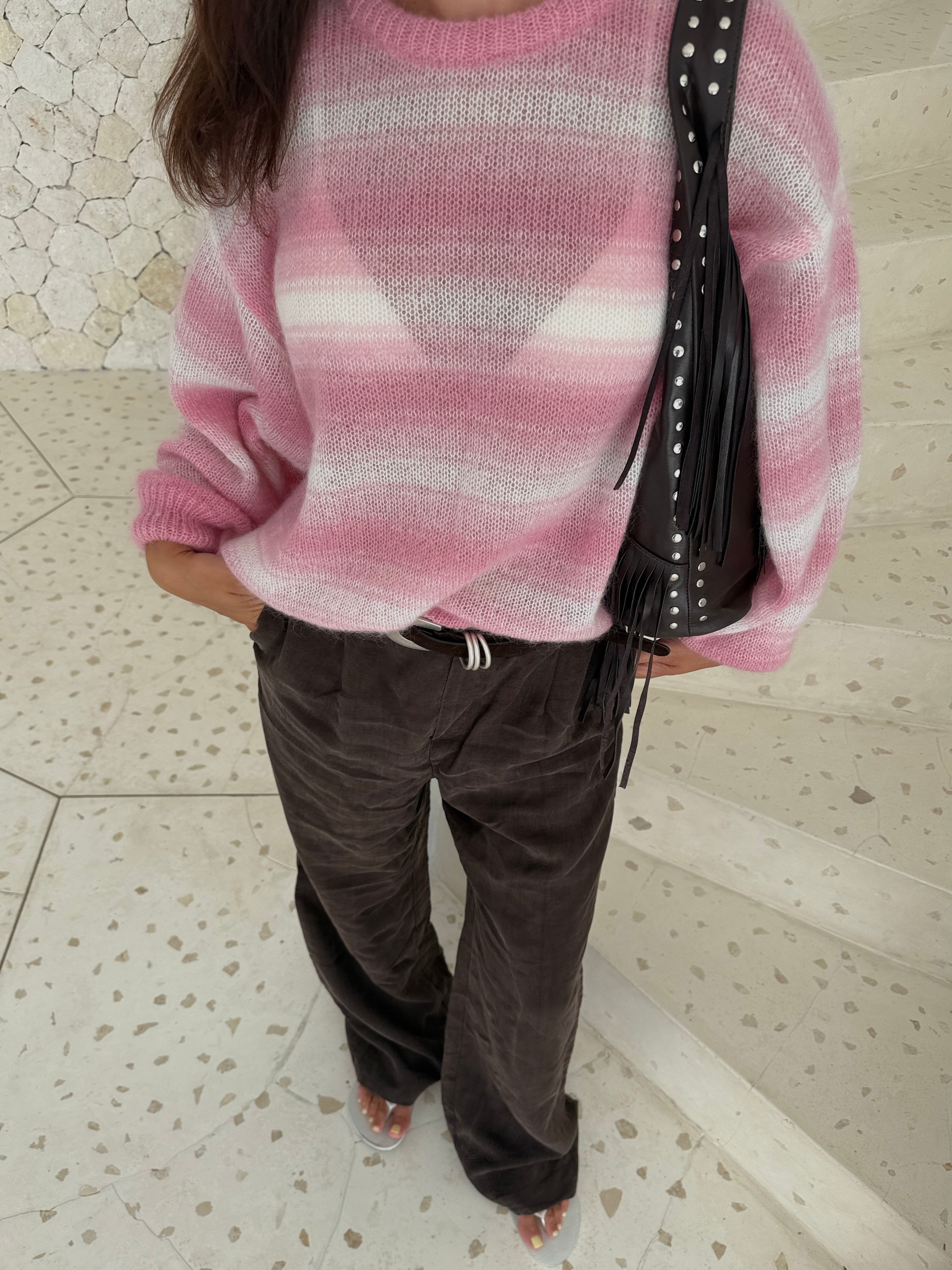 SOFT ROME Moheros ir Merino Vilnos Megztinis