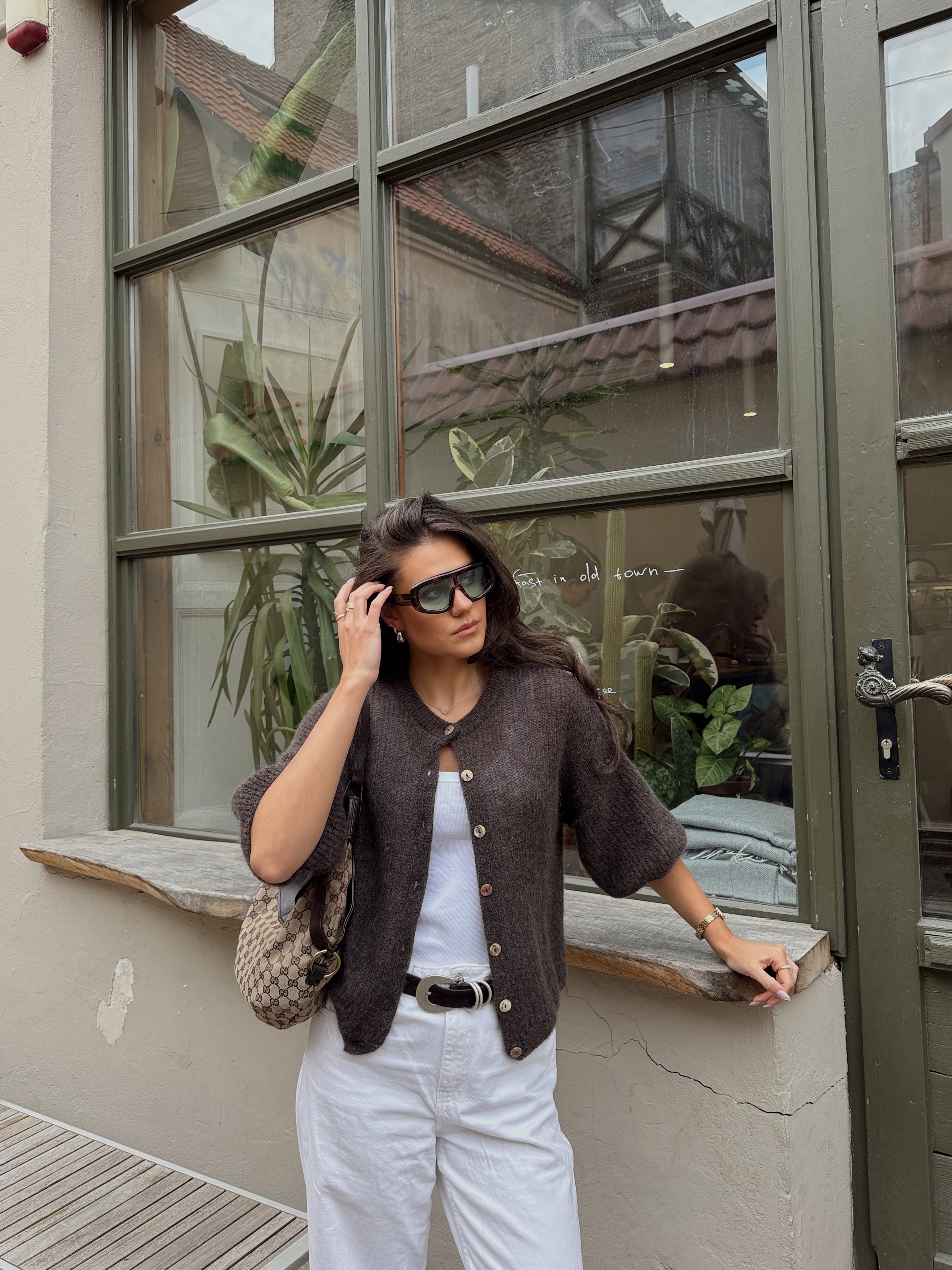 PARIS Alpaca Top Dark Brown