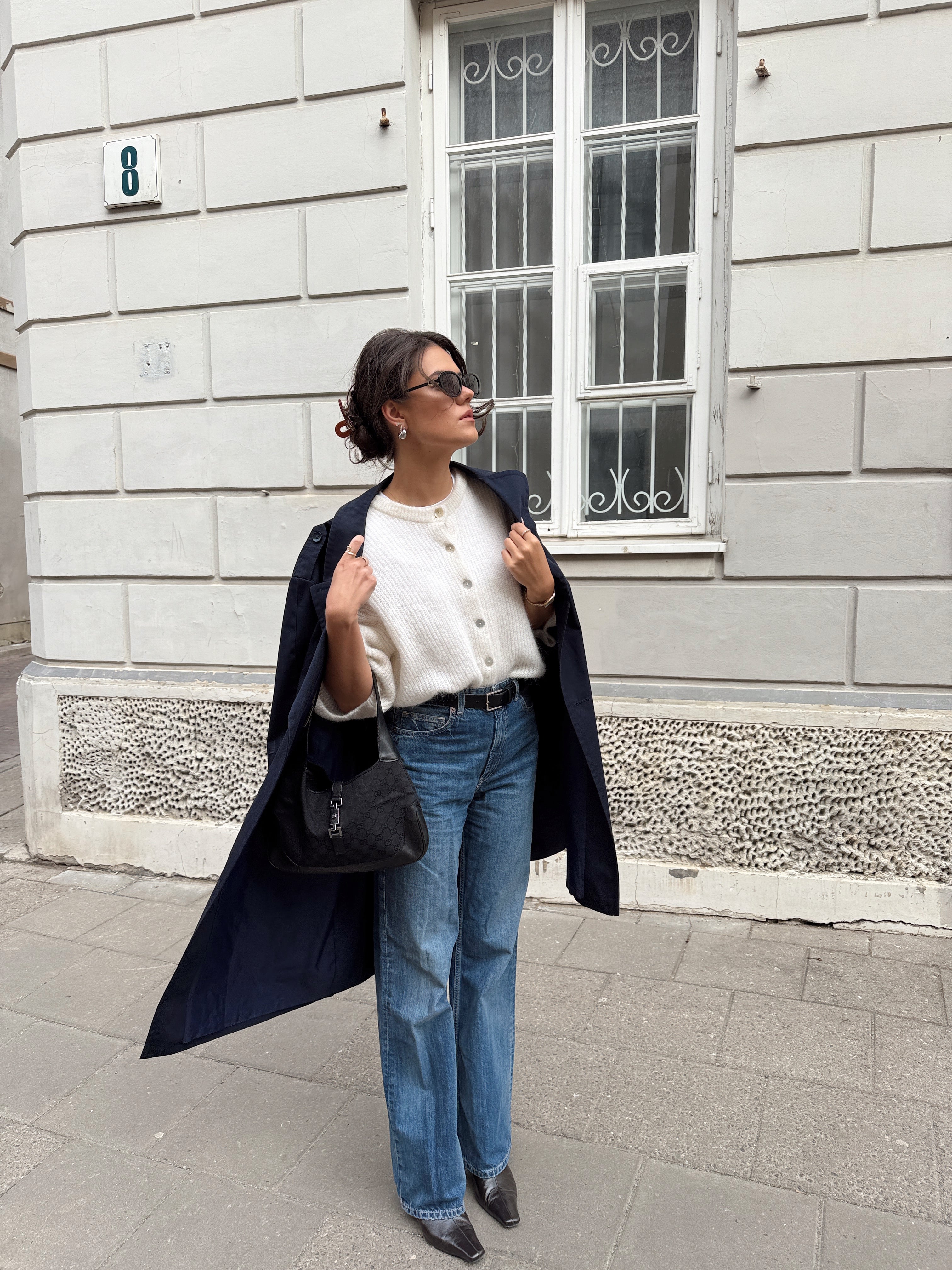 PARIS Alpakos Palaidinė Balta