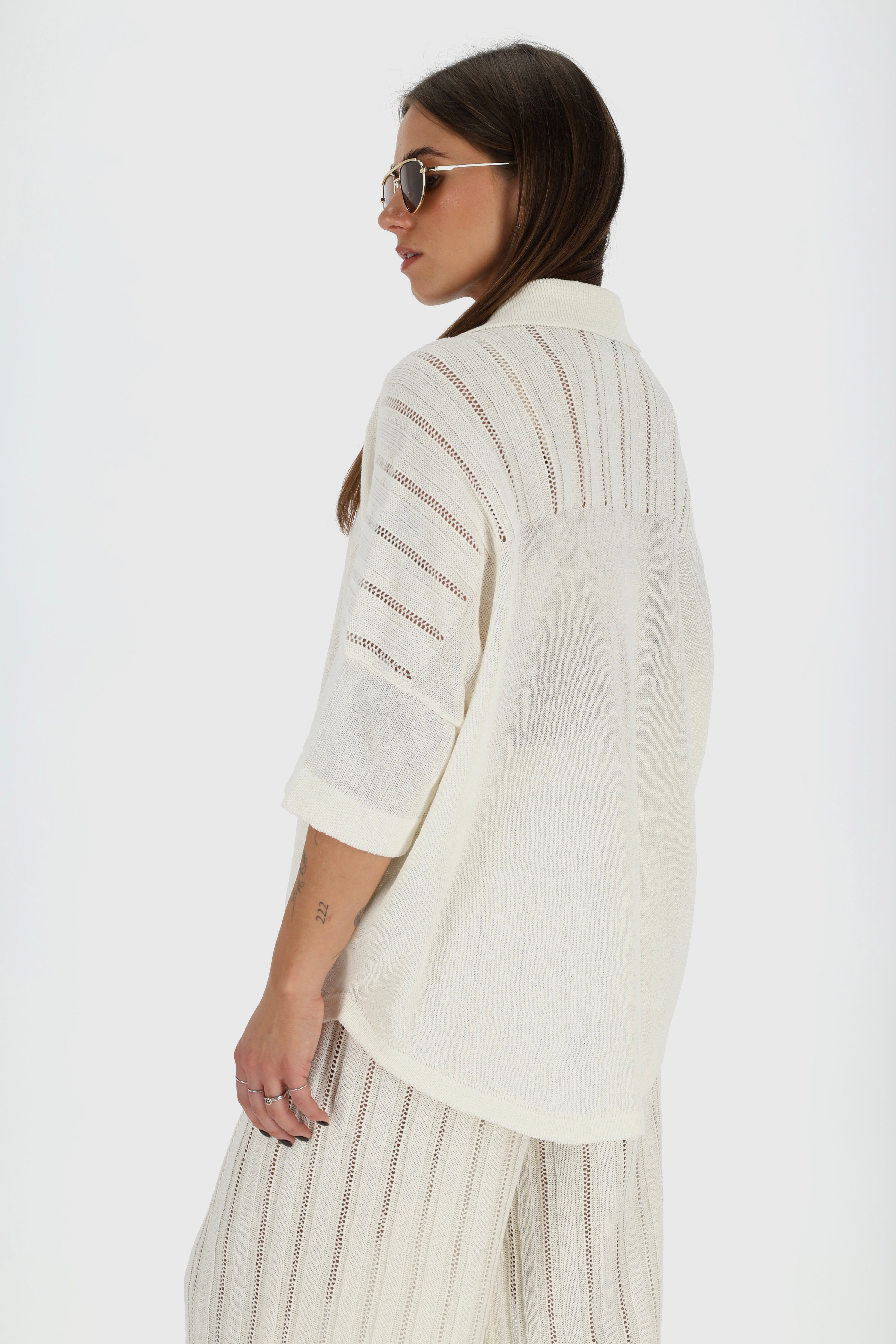 CAPRI Knitted Linen and Cotton Shirt