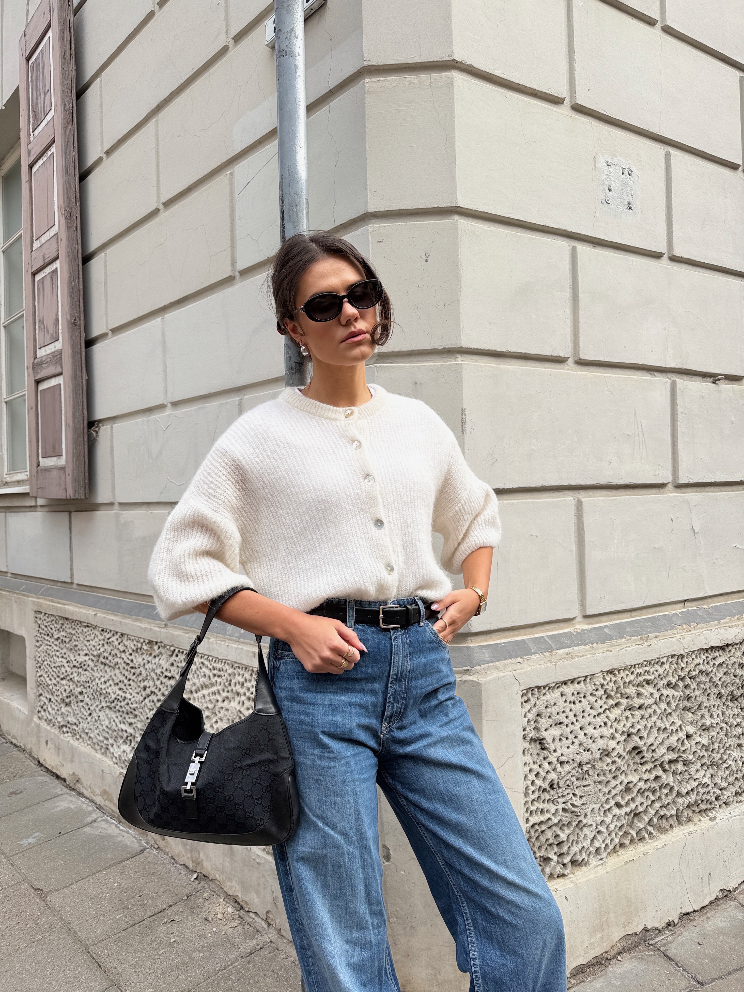 PARIS Alpakos Palaidinė Balta