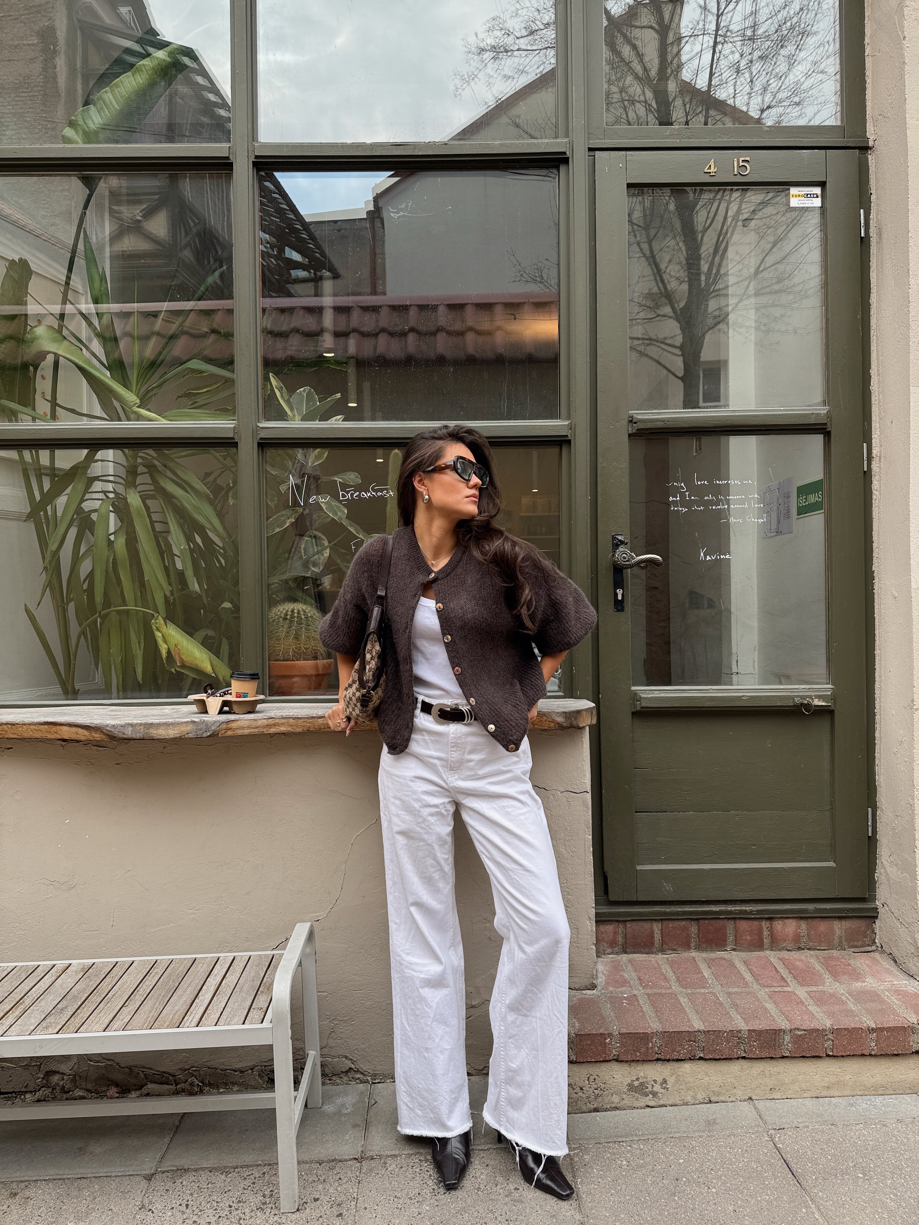 PARIS Alpaca Top Dark Brown