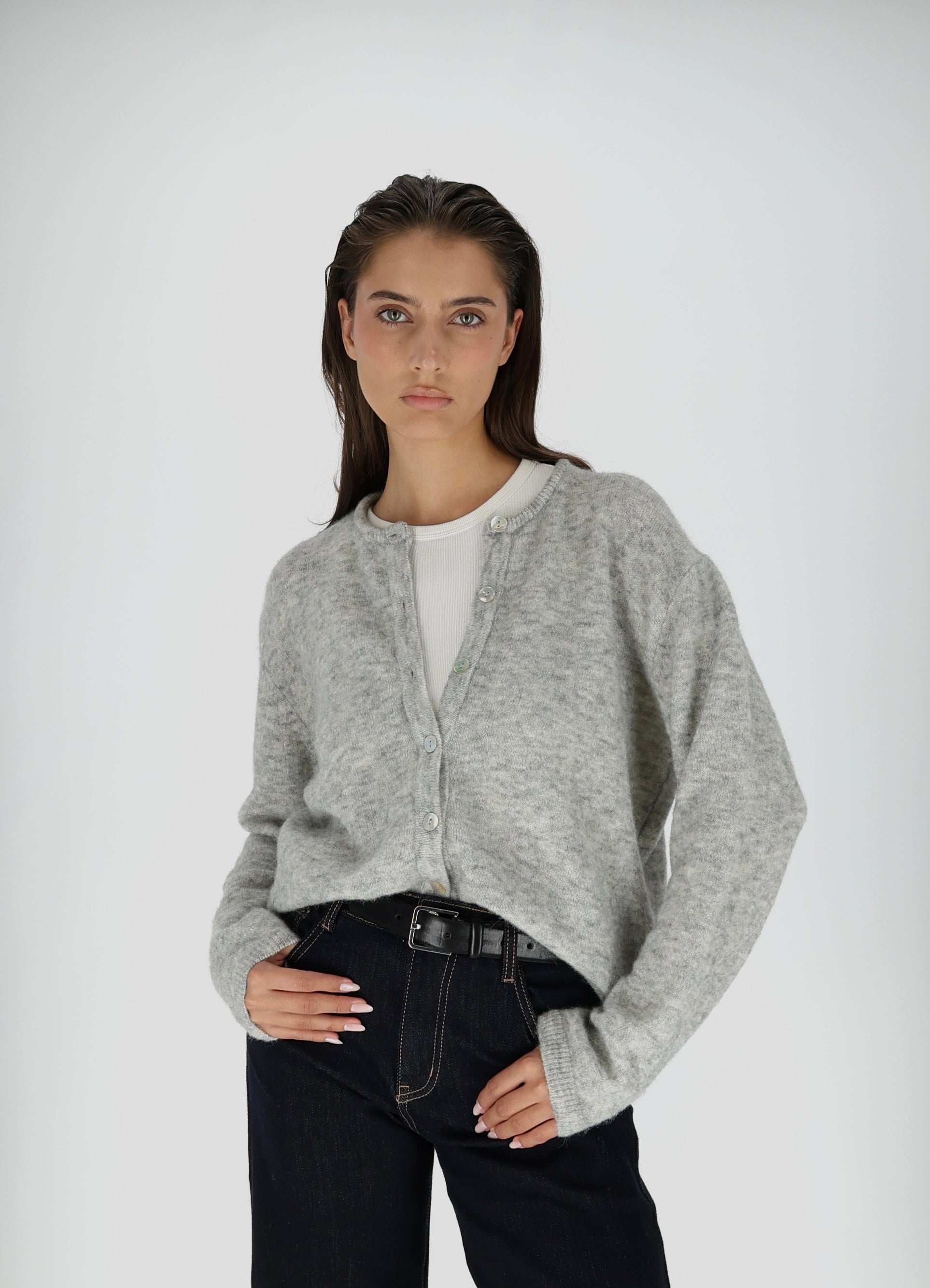 FLUFFY Alpakos Kardiganas su Sagomis