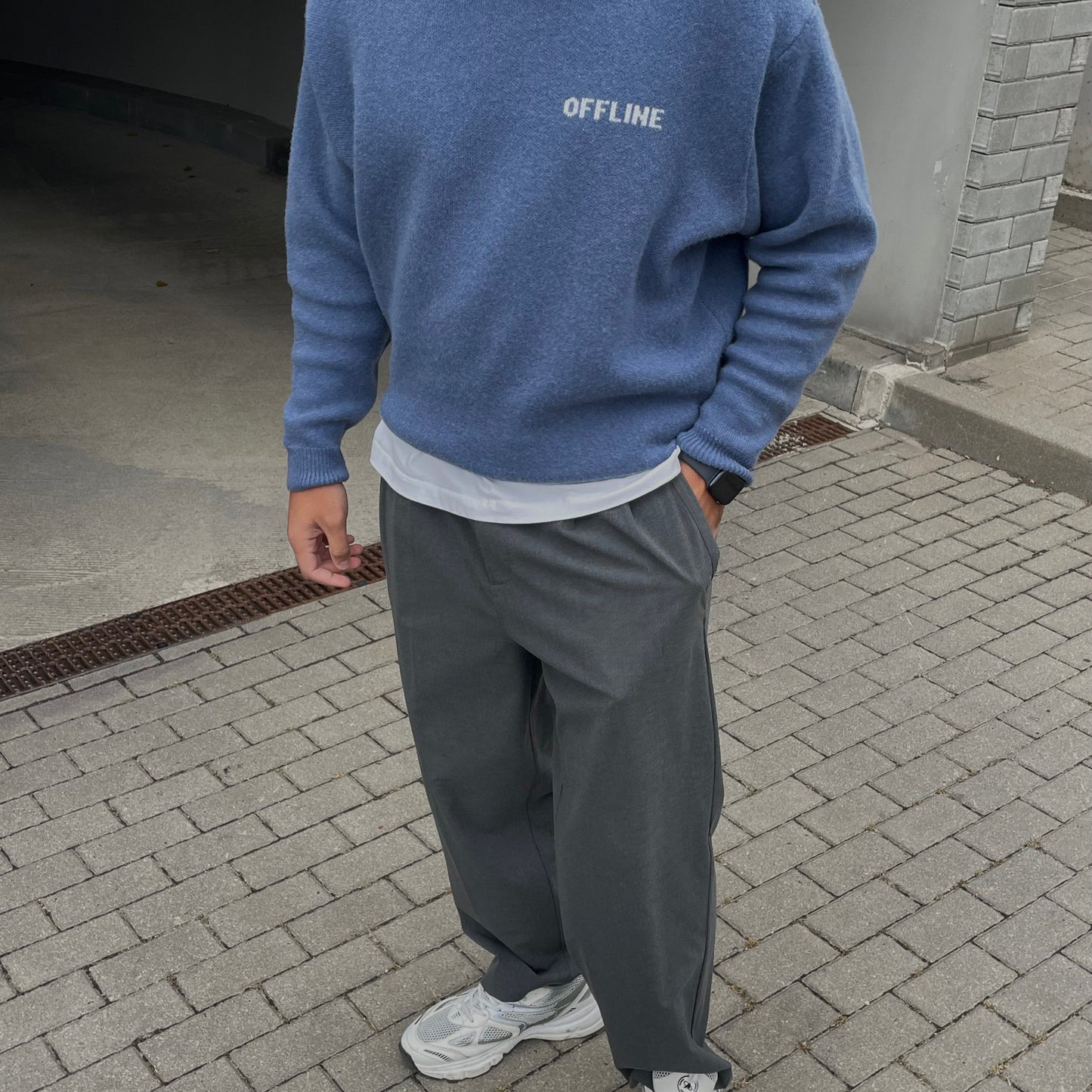 OFFLINE Merino Wool Sweater Navy Blue