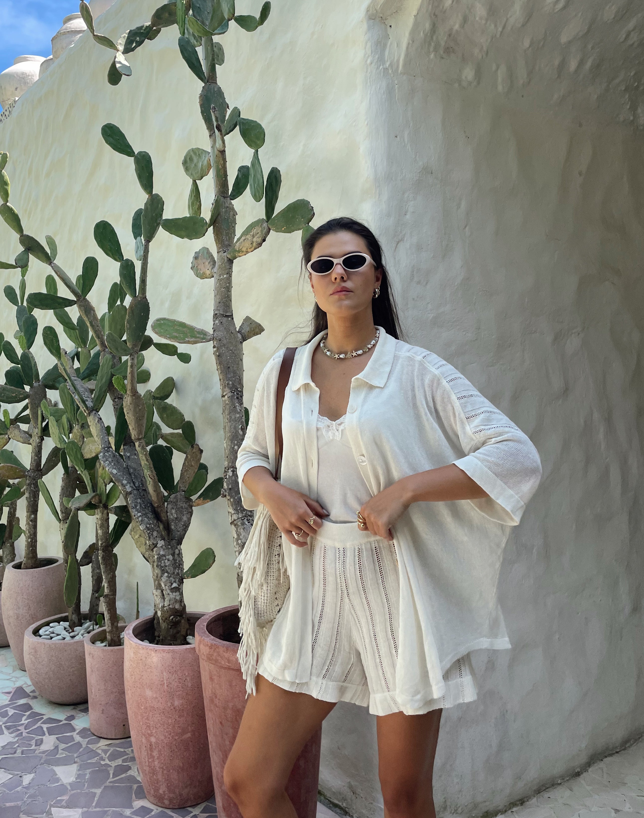 CAPRI Knitted Linen and Cotton Shirt