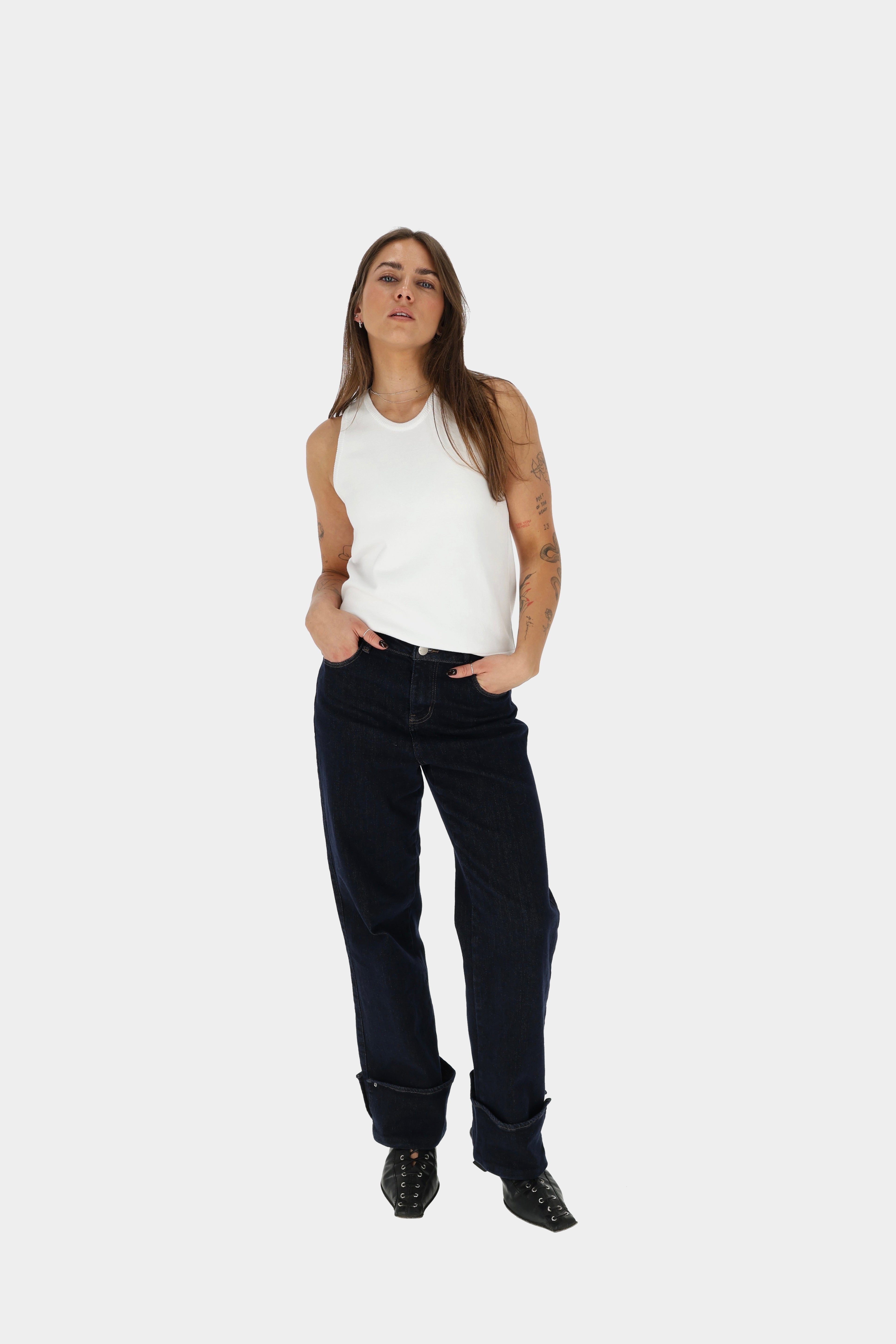 COPENHAGEN Knitted Viscose Blouse White 