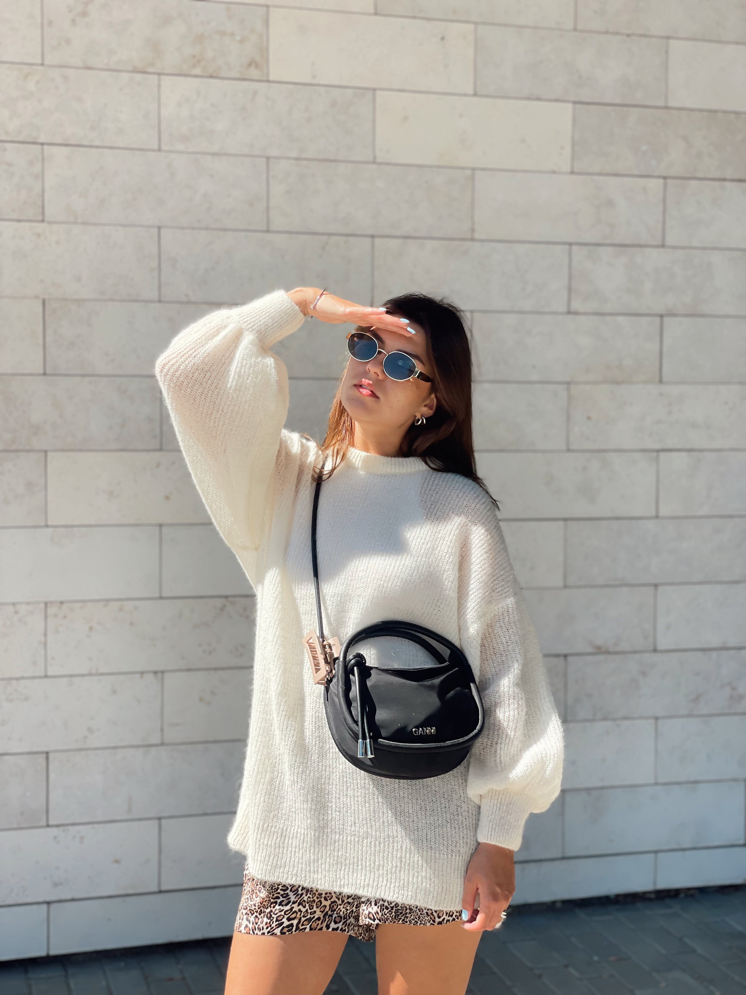 SPECIAL Alpakos ir Merino Vilnos Megztinis Balta