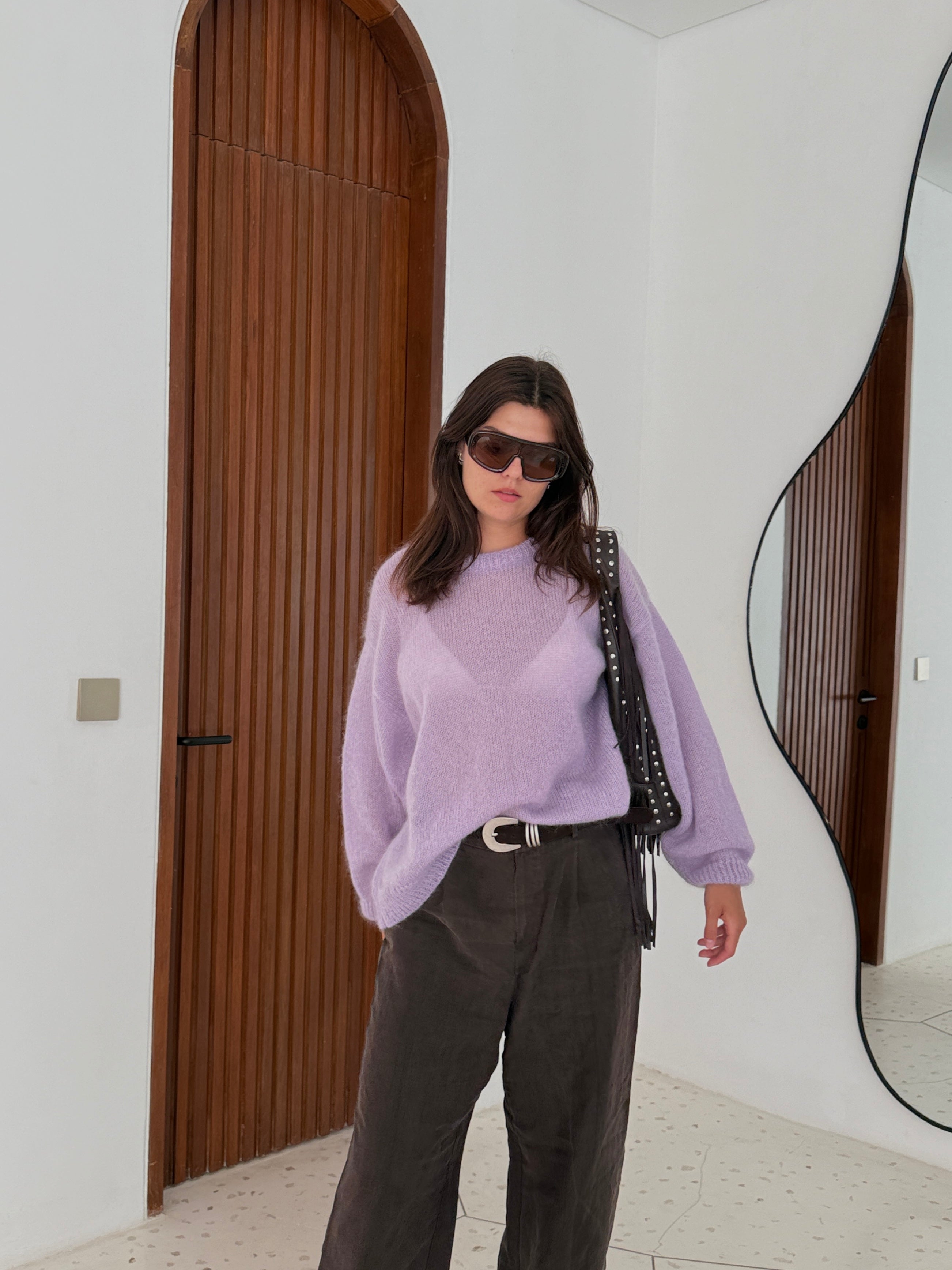 SOFT ROME Moheros ir Merino Vilnos Megztinis