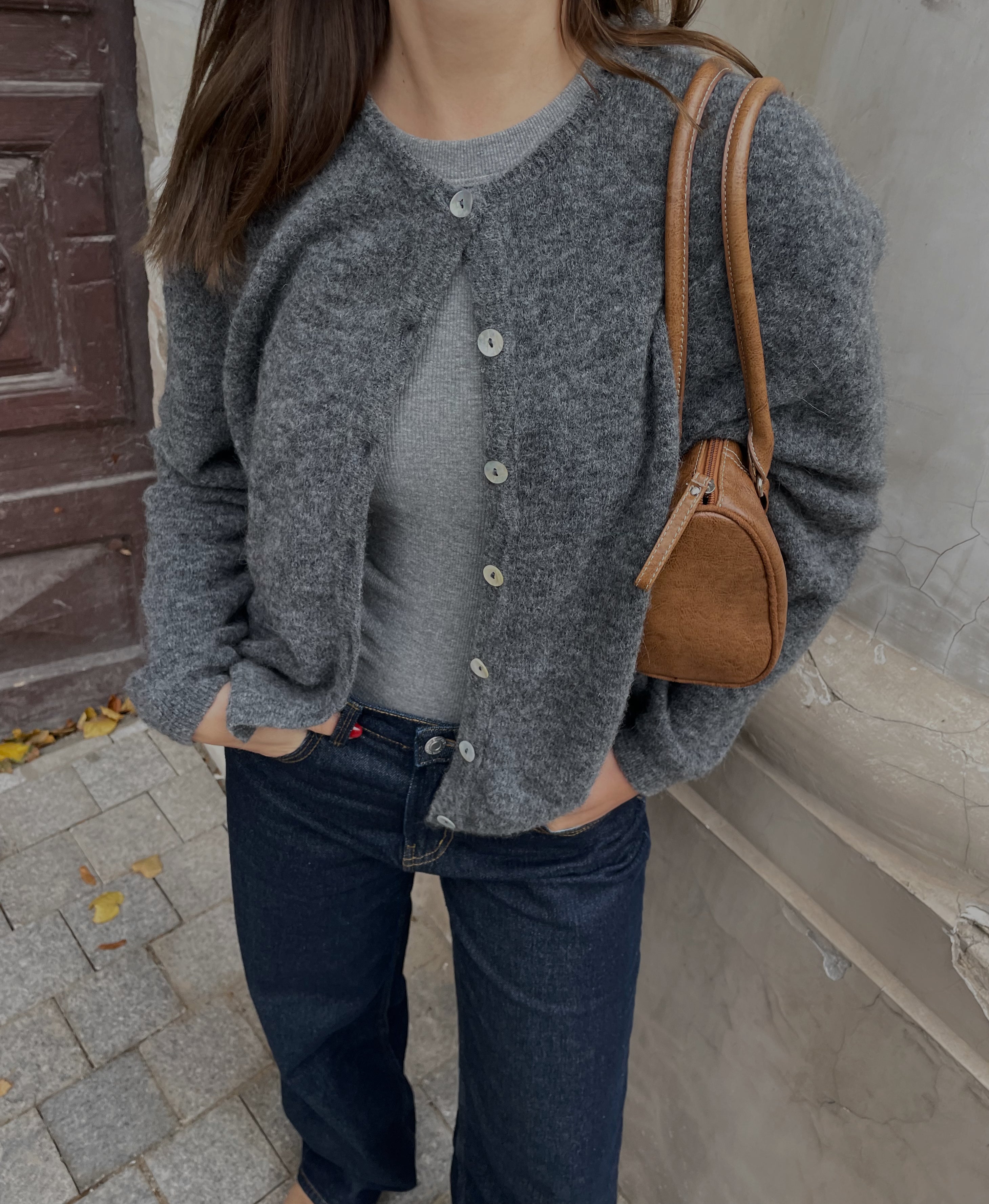 FLUFFY Alpaca Cardigan with Buttons