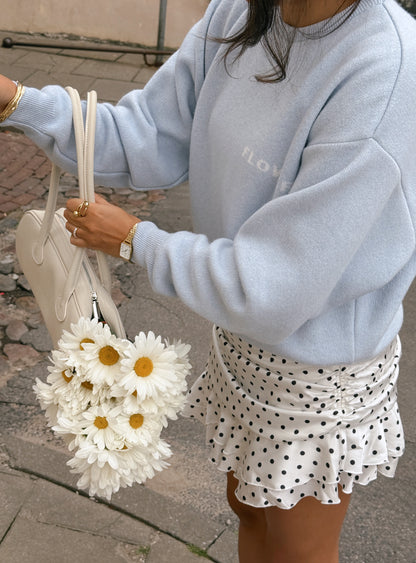 FLOWER Kašmyro ir Merino Vilnos Megztinis Mėlyna