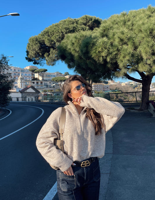 AMSTERDAM Zip-up sweater