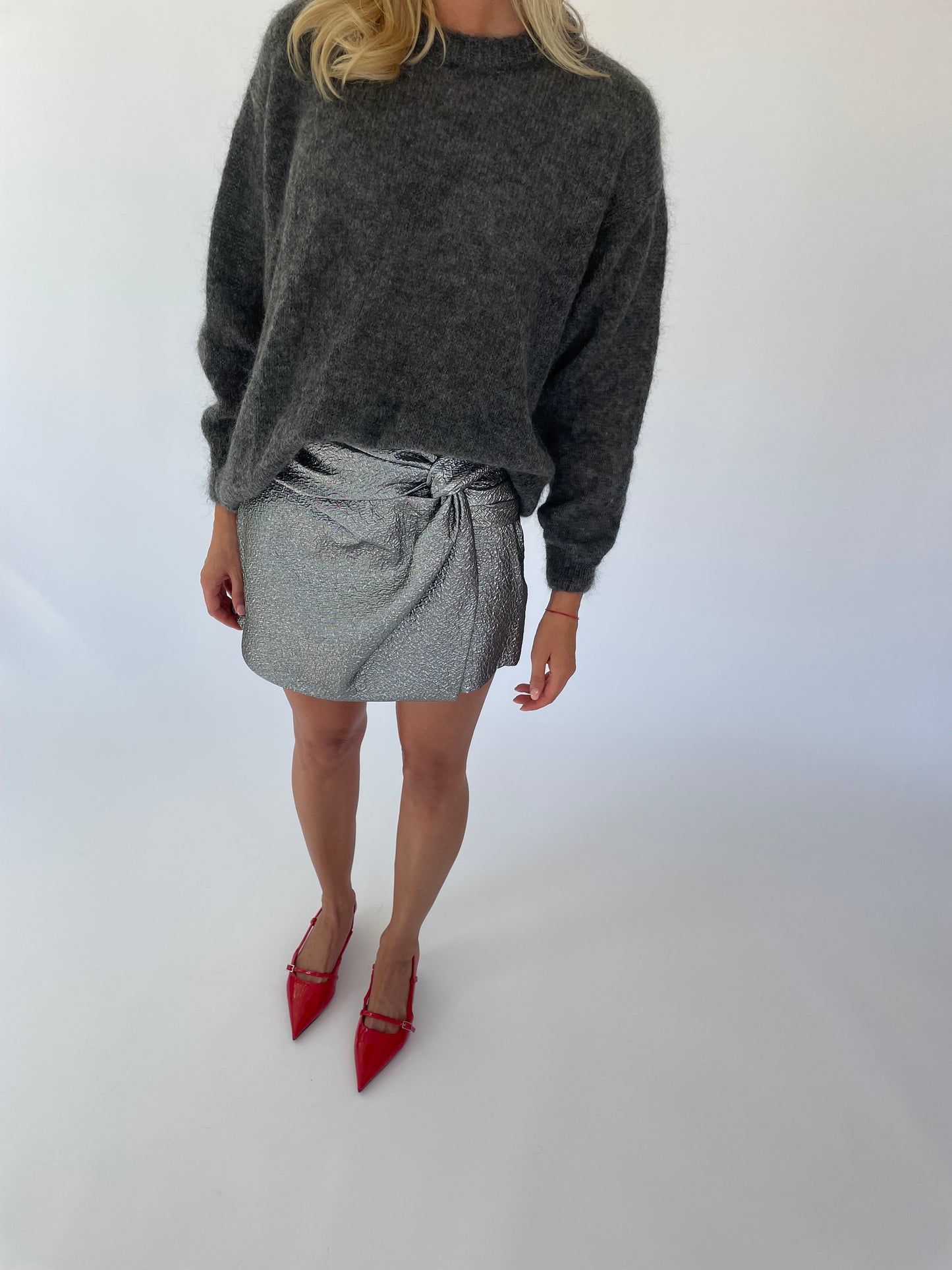 SOFT ROME Mohair and Merino Wool Sweater Dark Grey
