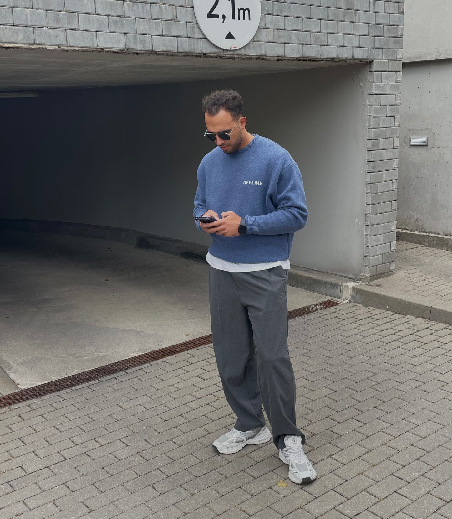 OFFLINE Merino Wool Sweater Navy Blue