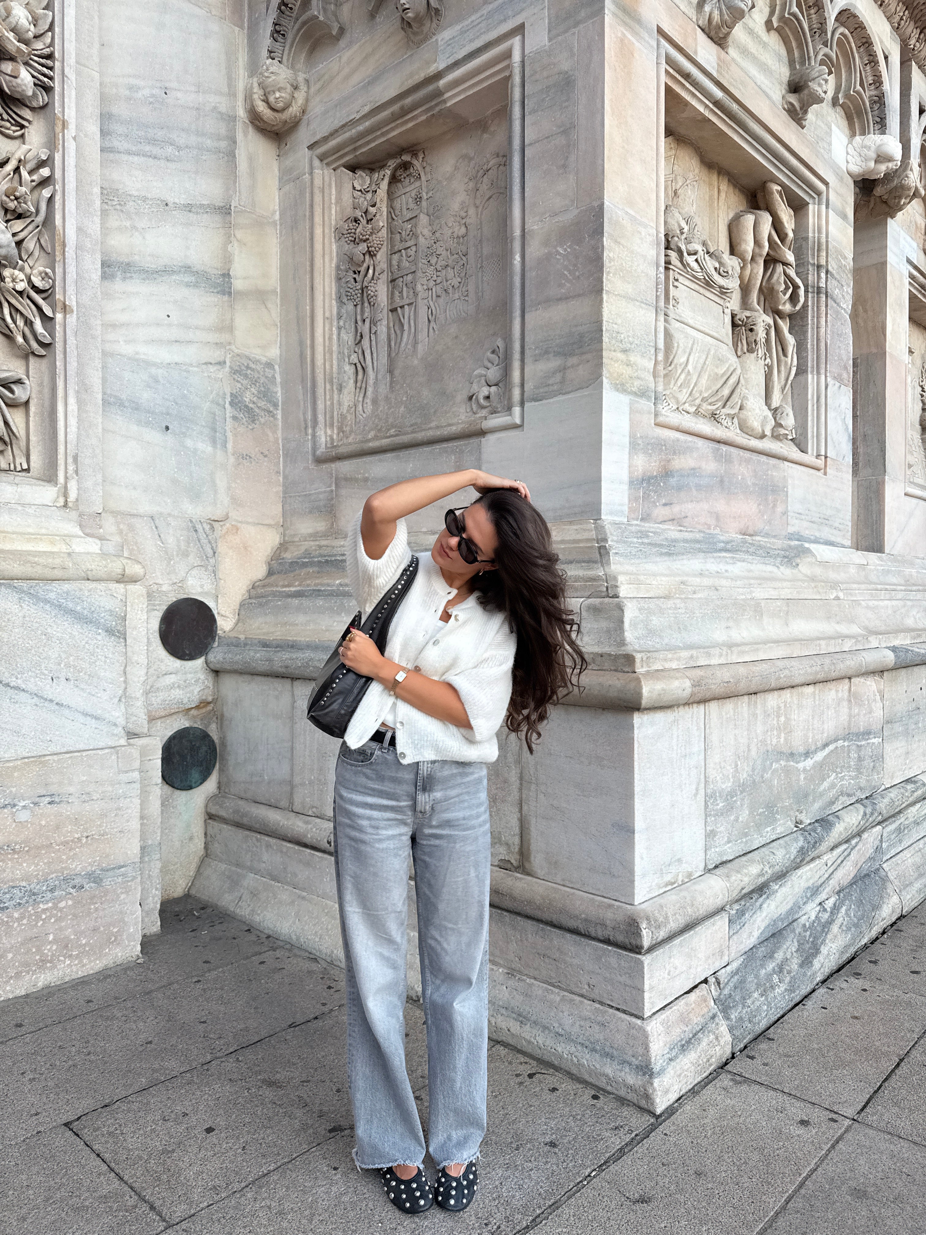 SOFT ROME Mohair and Merino Wool Sweater White