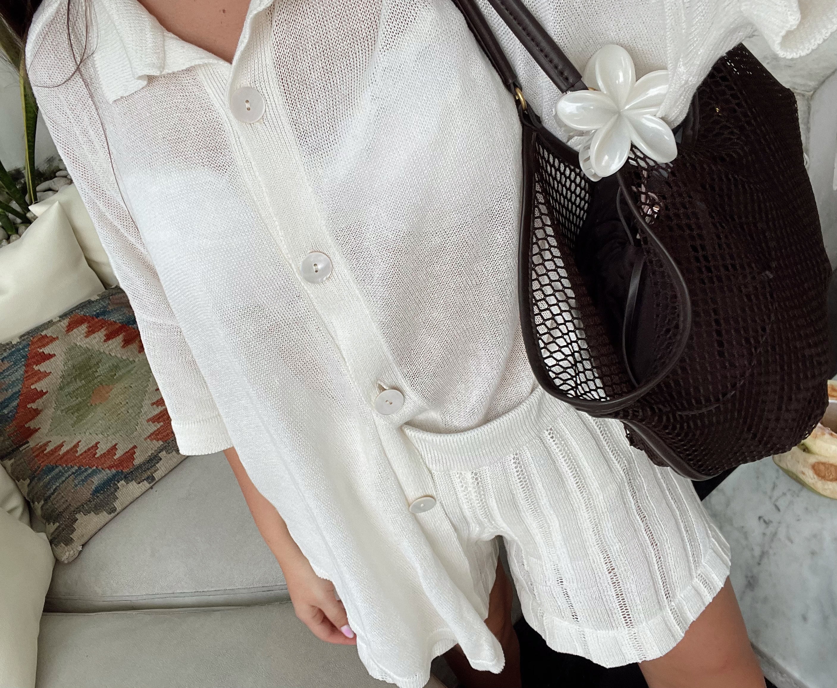 CAPRI Knitted Linen and Cotton Shirt