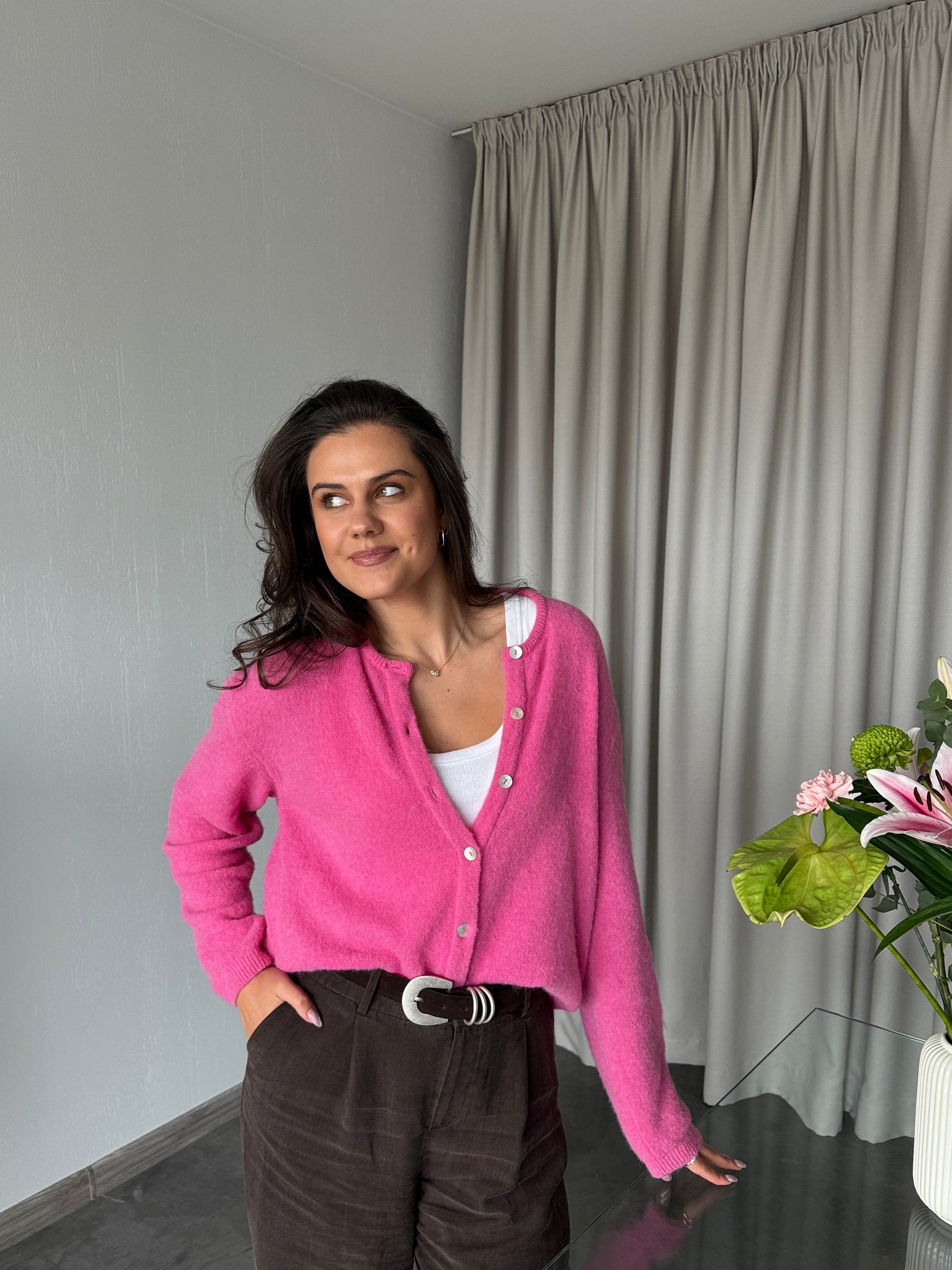 FLUFFY Alpakos Kardiganas su Sagomis