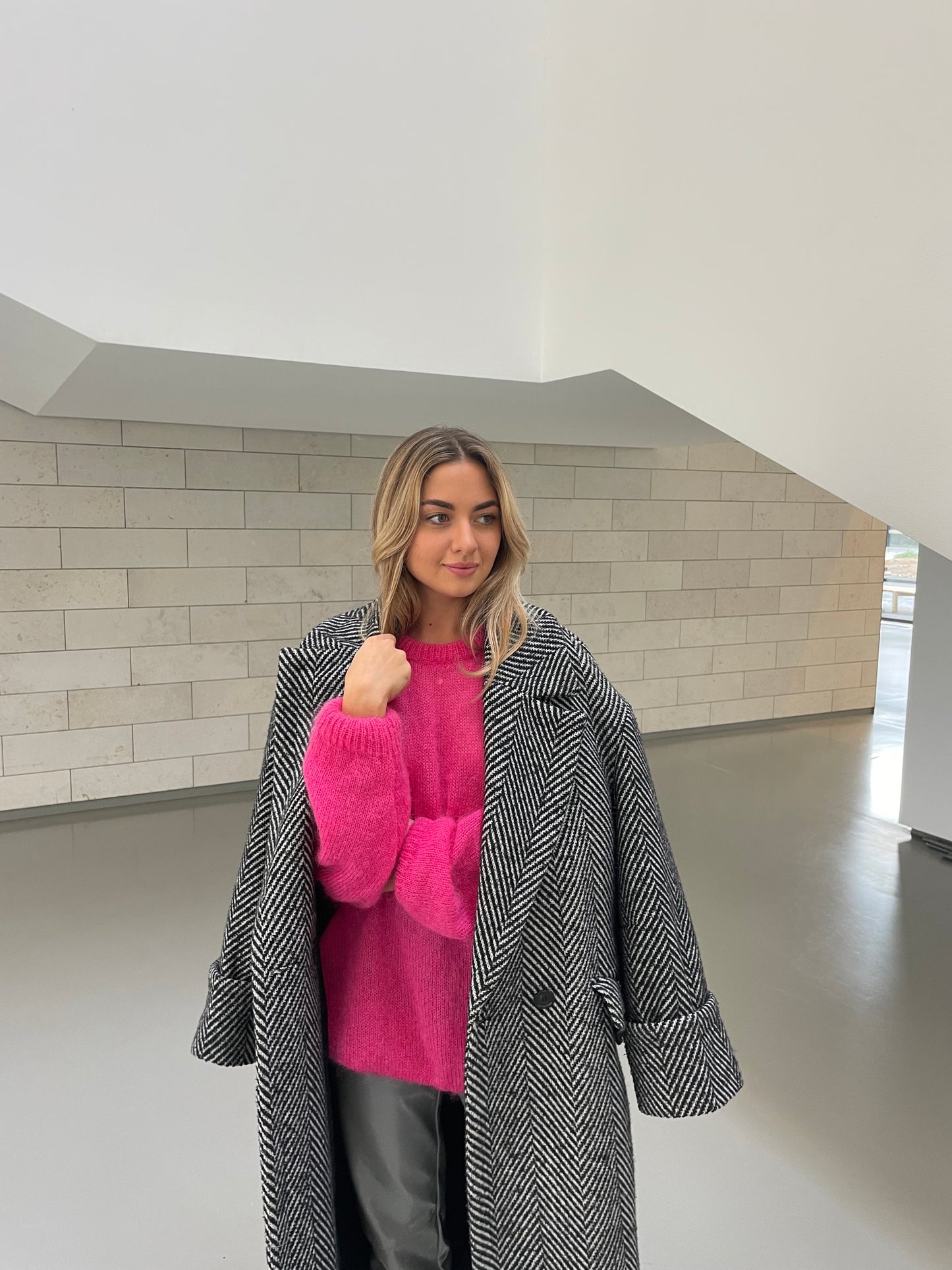 SOFT ROME Mohair and Merino Wool Sweater Pink