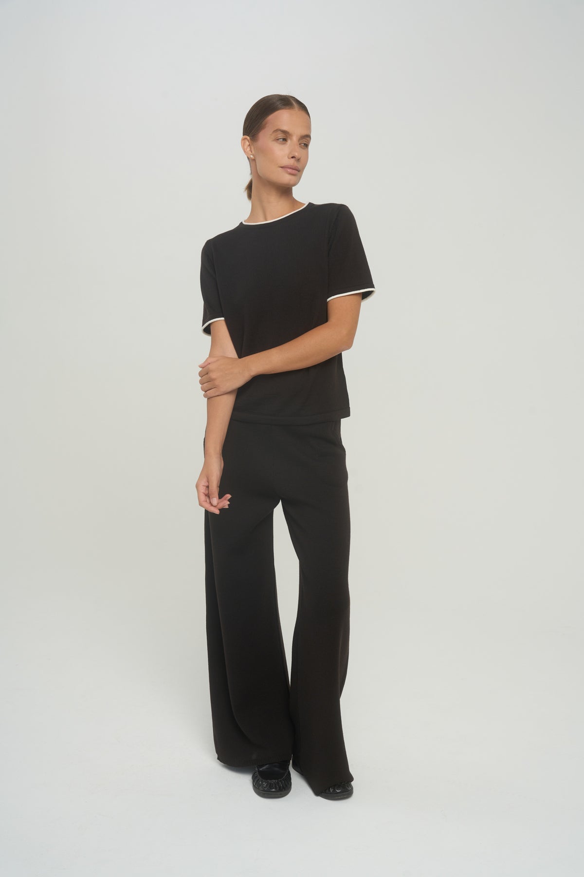 GENEVA Megztos 100% Merino Vilnos Kelnės