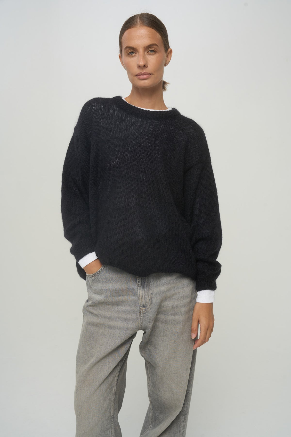 SOFT ROME Mohair and Merino Wool Sweater