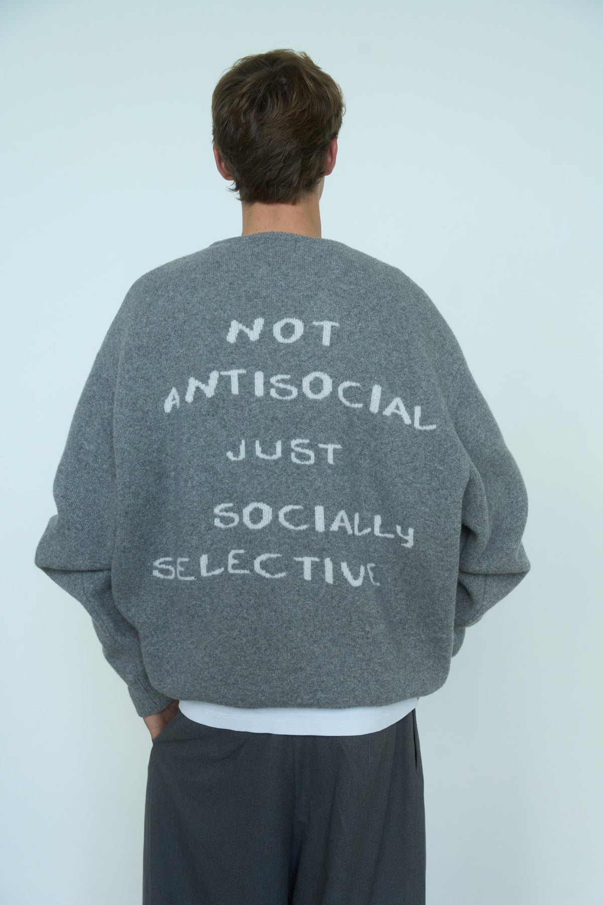 ANTISOCIAL 100% Merino Wool Jumper
