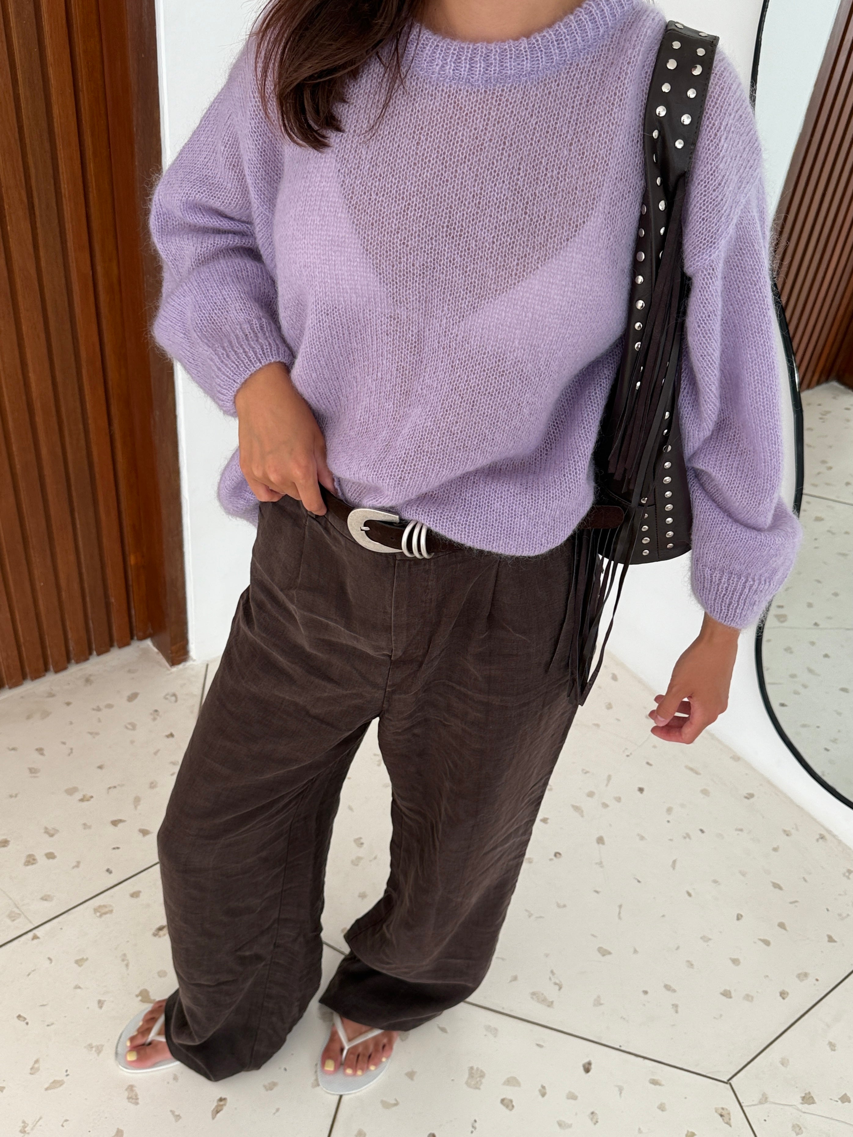 SOFT ROME Moheros ir Merino Vilnos Megztinis