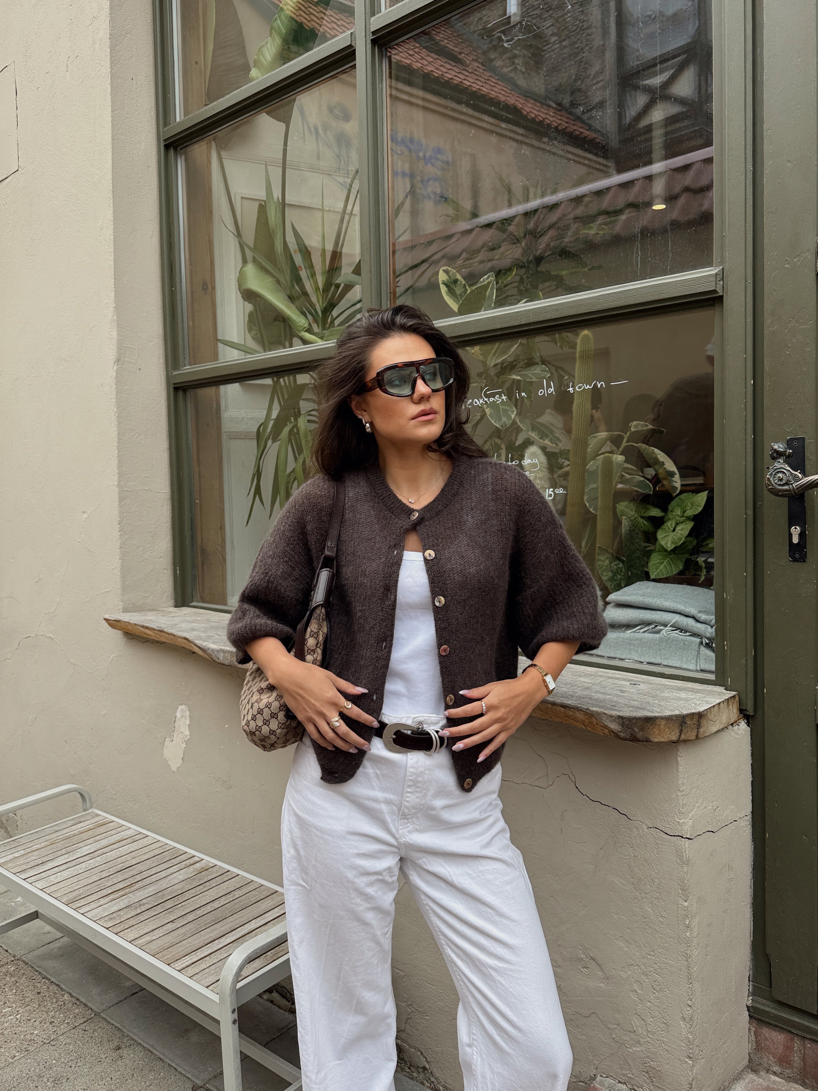 PARIS Alpaca Top Dark Brown