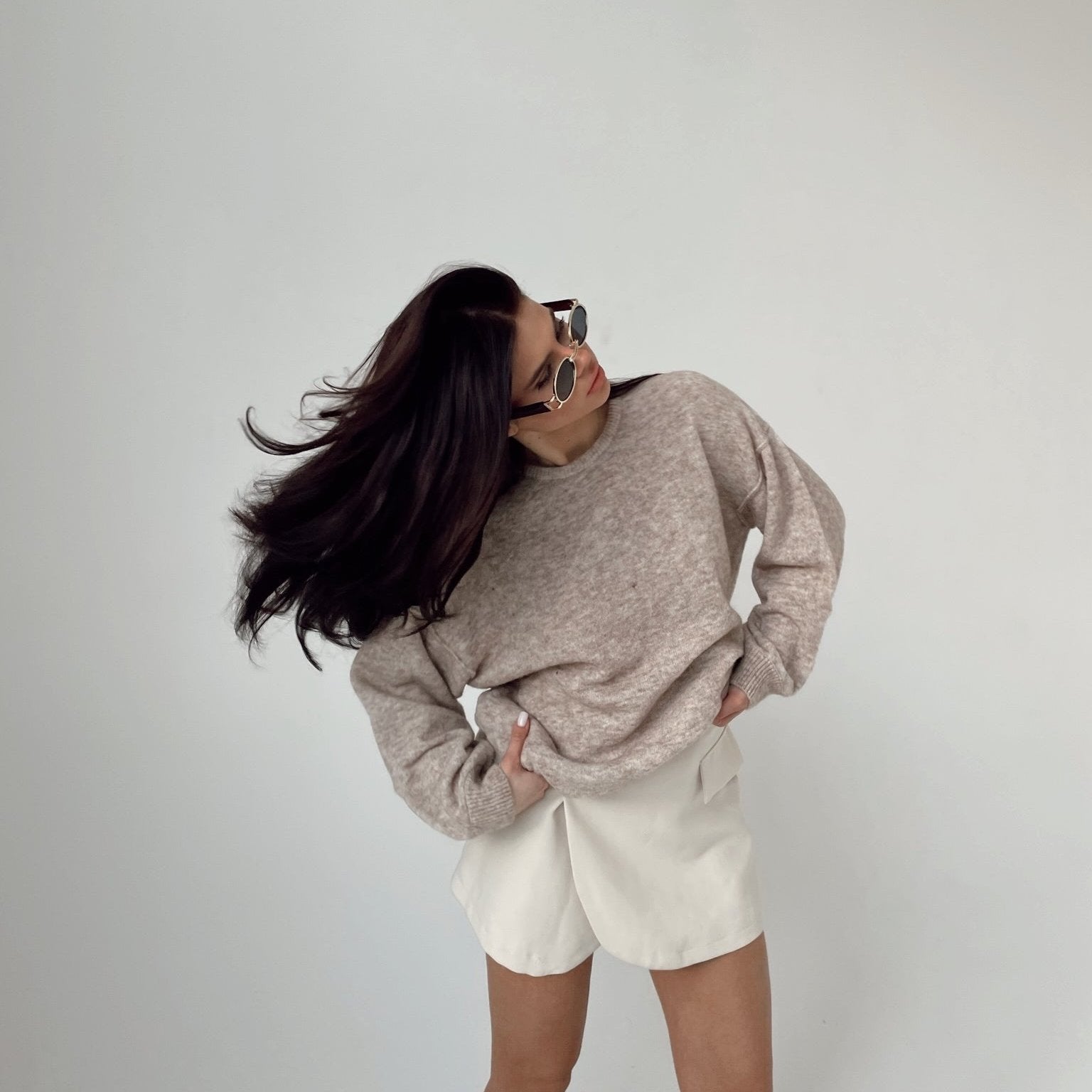 FLUFFY Alpakos ir Merino vilnos Megztinis