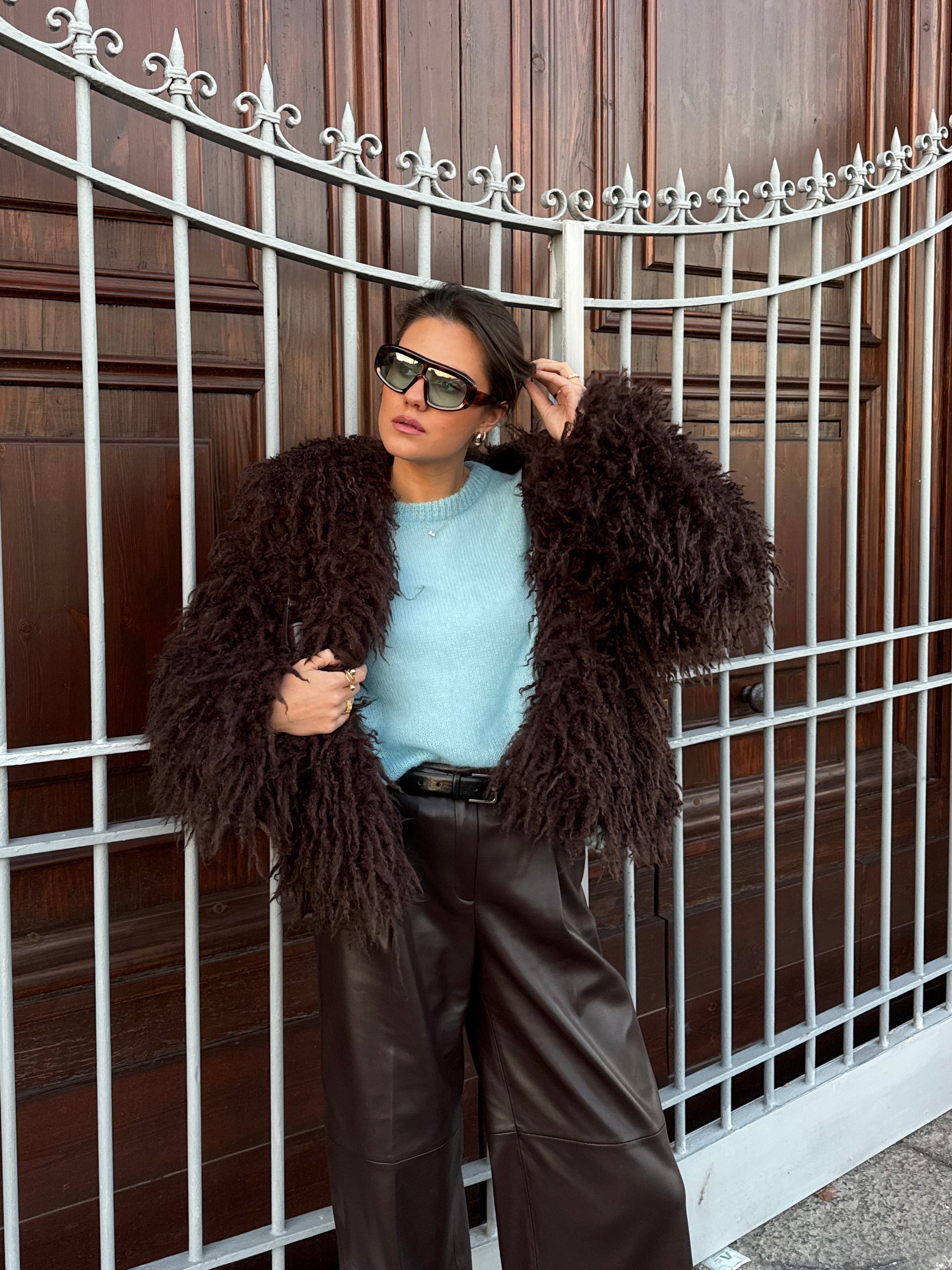 SOFT ROME Moheros ir Merino Vilnos Megztinis