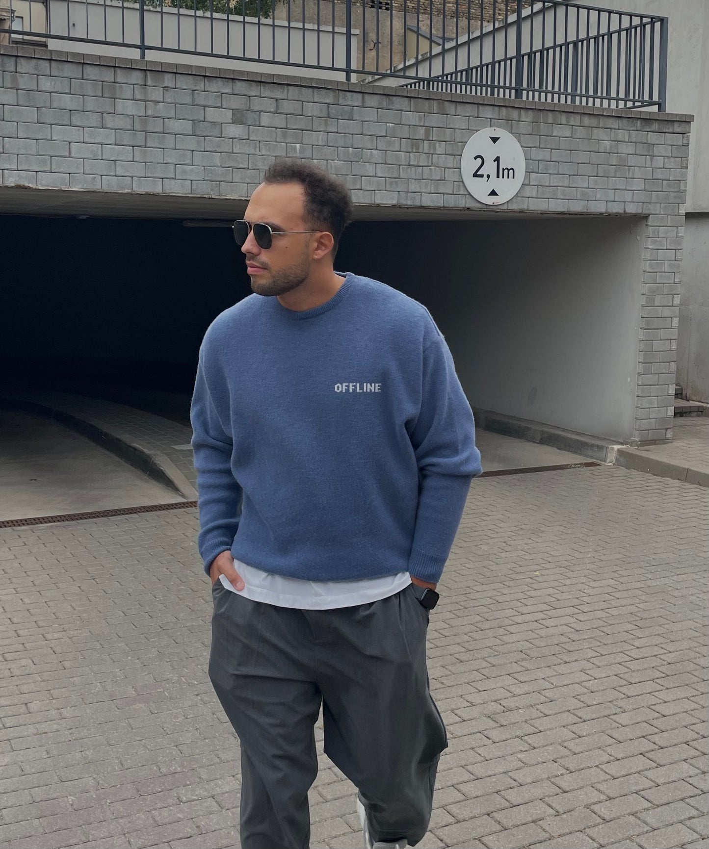 OFFLINE Merino Wool Sweater Navy Blue