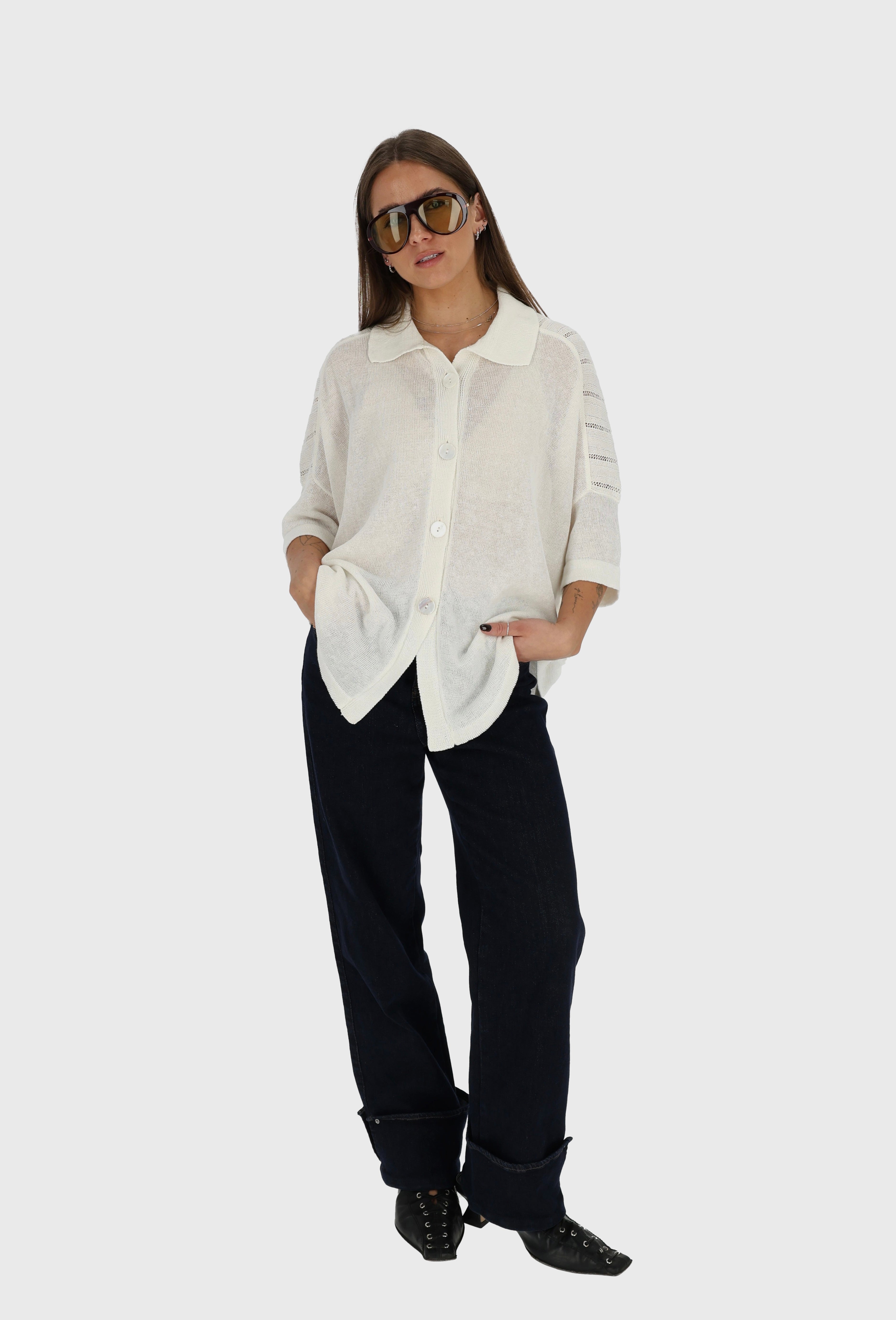 CAPRI Knitted Linen and Cotton Shirt
