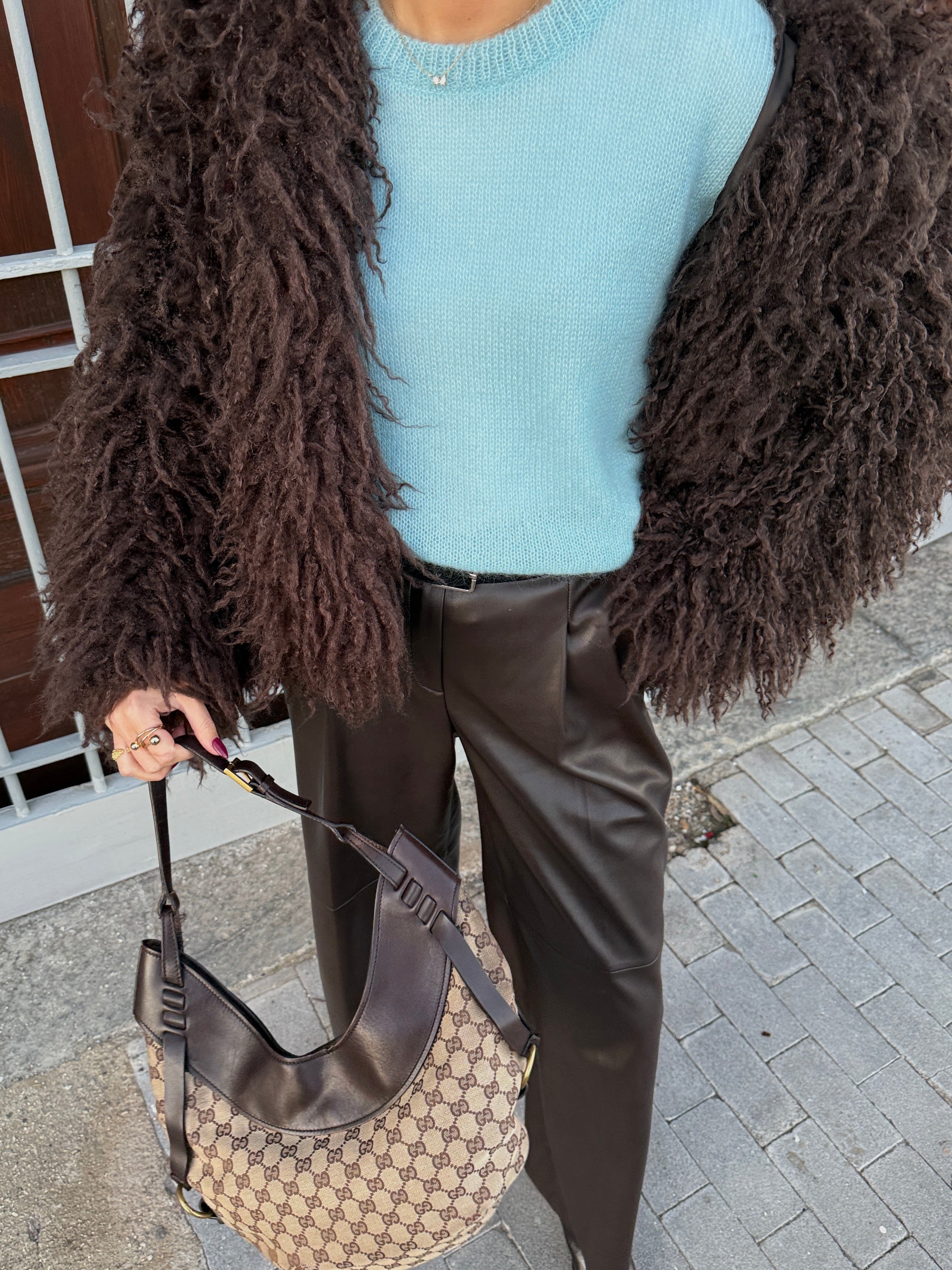 SOFT ROME Moheros ir Merino Vilnos Megztinis