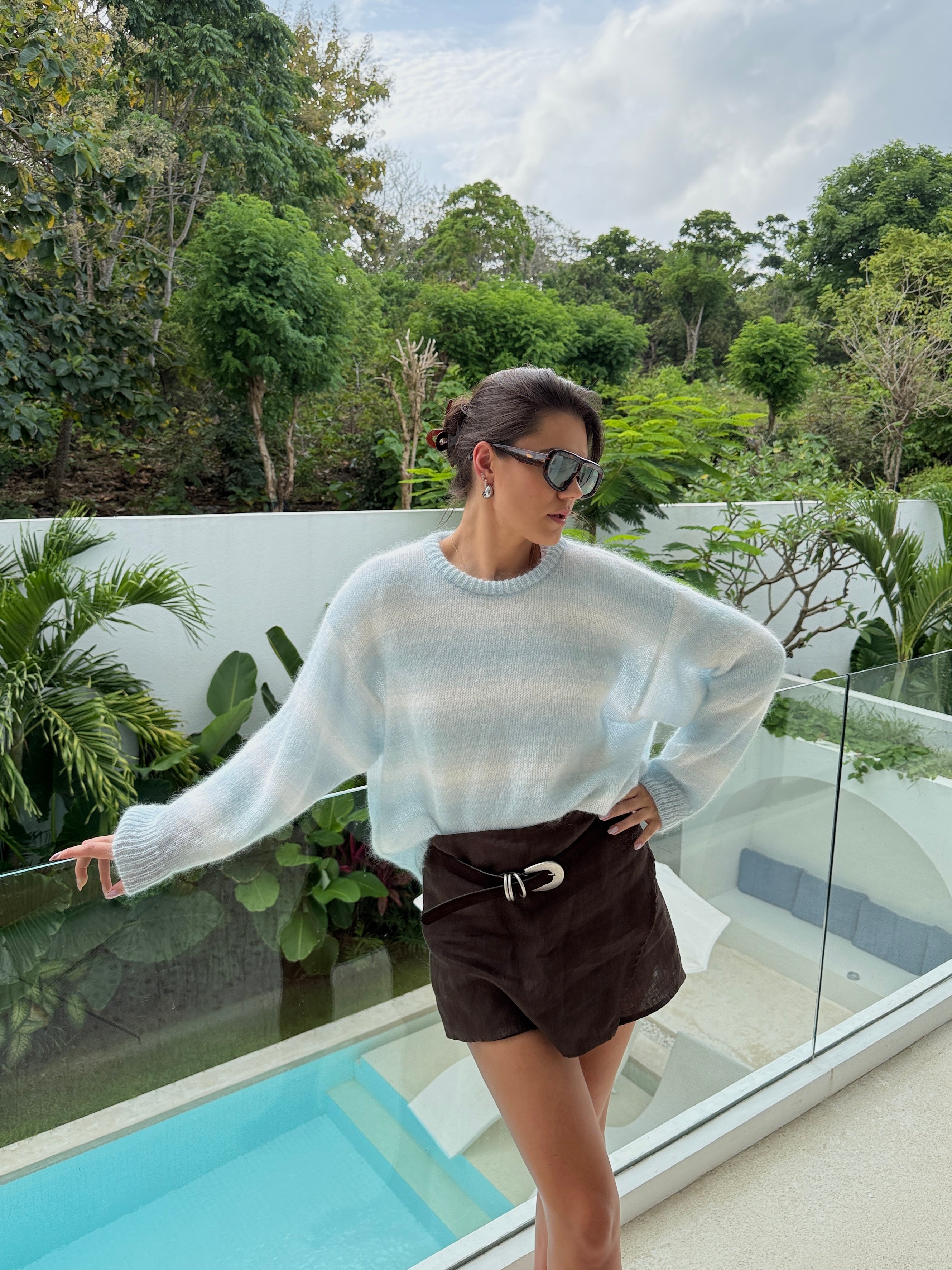 SOFT ROME Moheros ir Merino Vilnos Megztinis