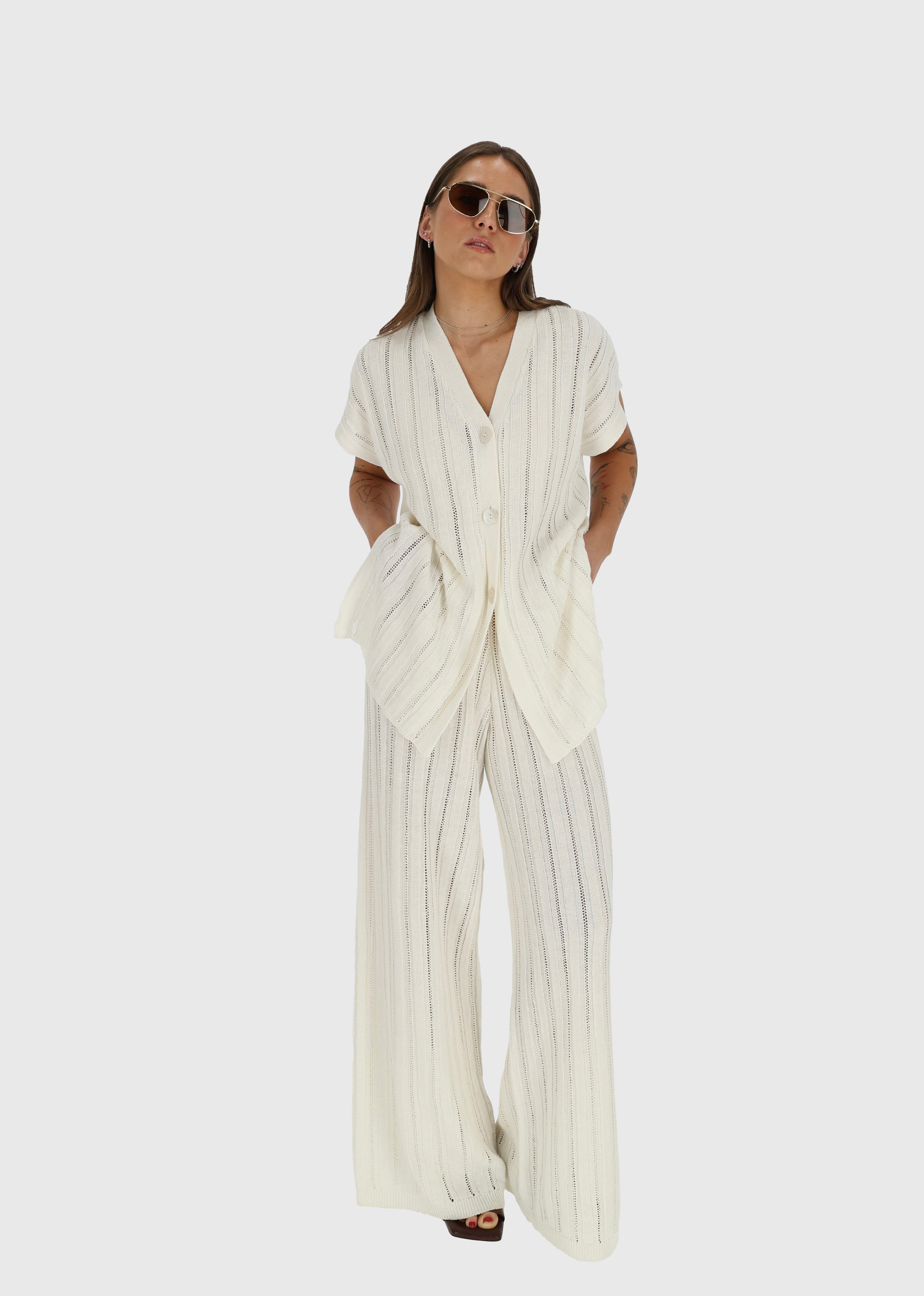 CAPRI Knitted Linen and Cotton Vest