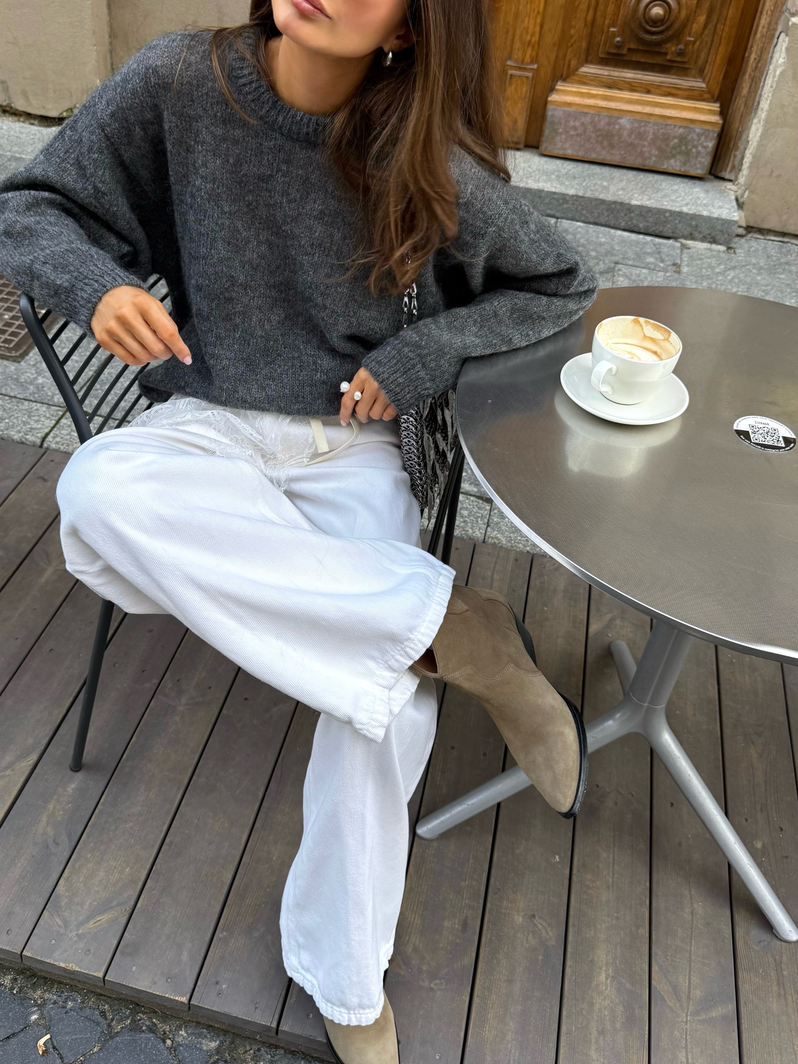 SOFT ROME Moheros ir Merino Vilnos Megztinis