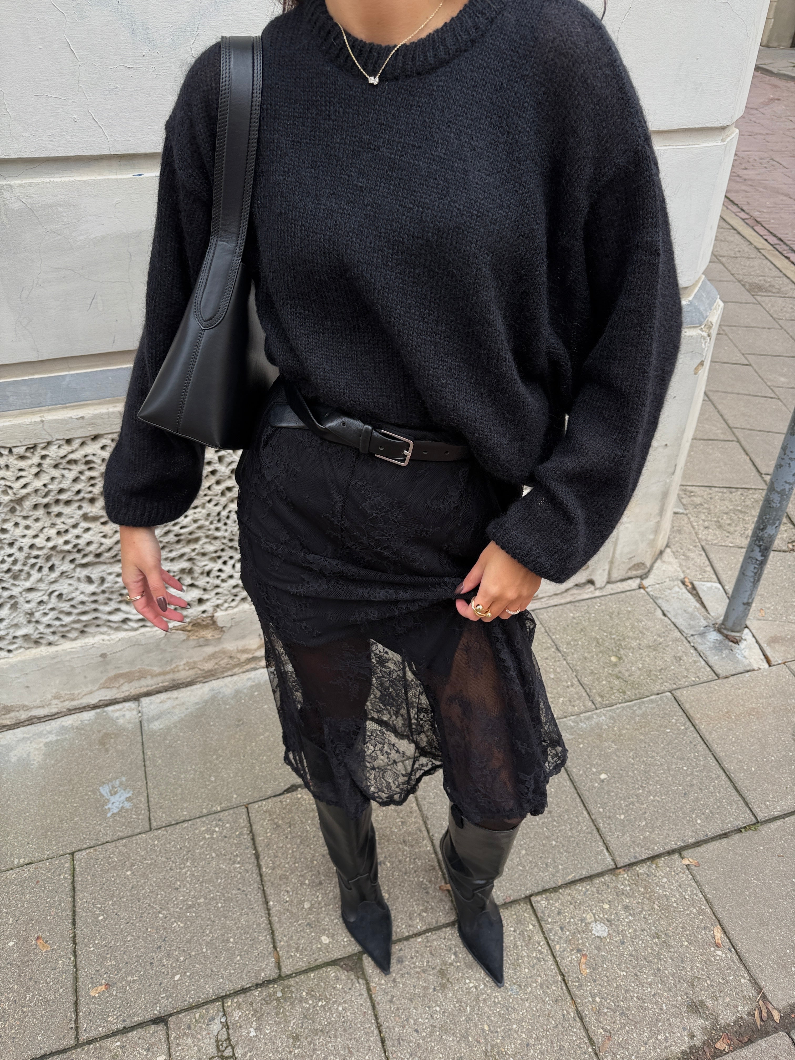 SOFT ROME Moheros ir Merino Vilnos Megztinis