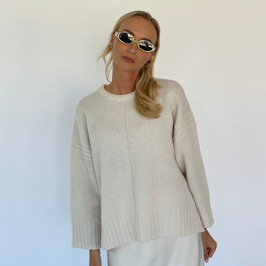 White OSLO Sweater