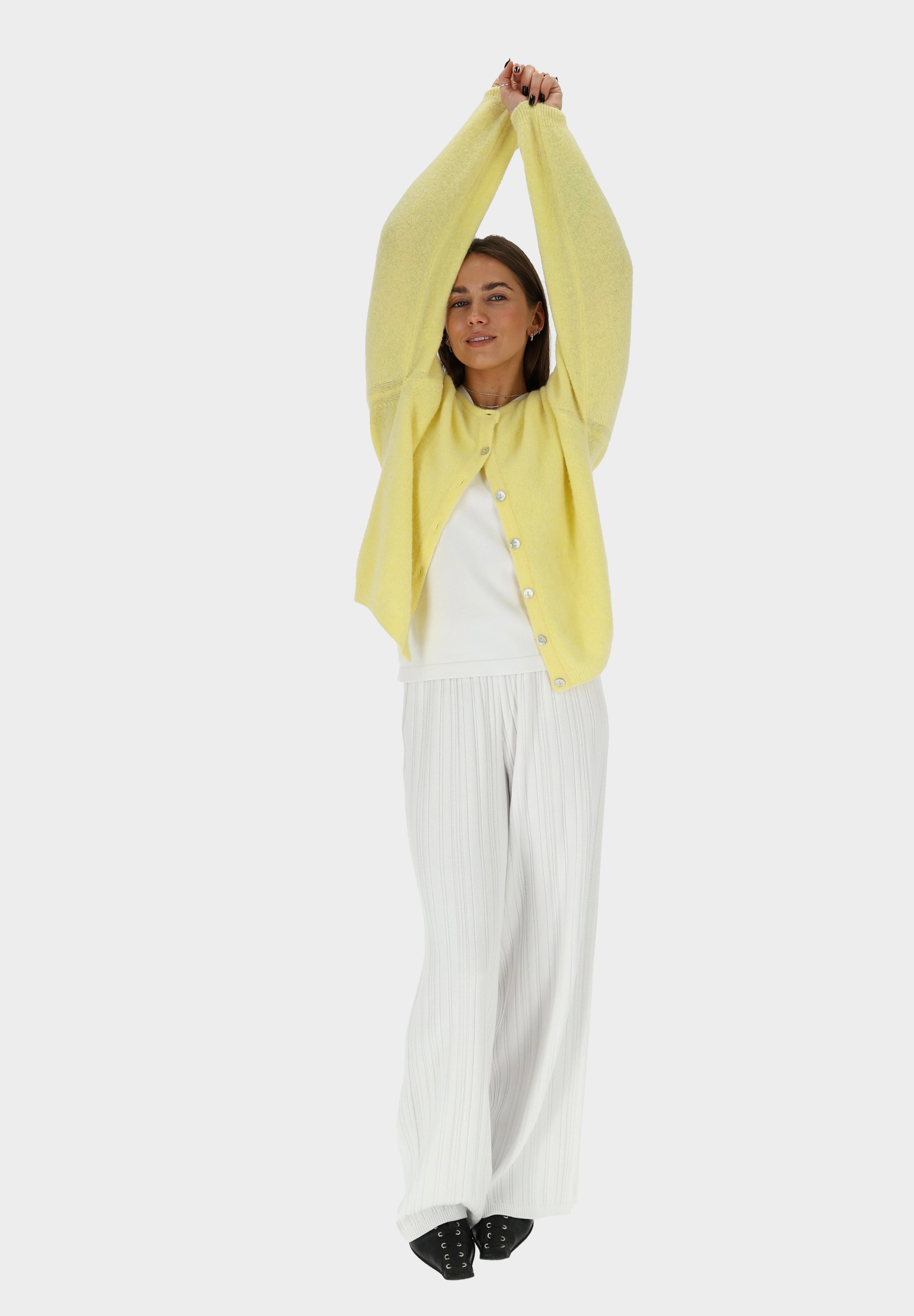 COPENHAGEN Knitted Viscose Three-Piece Suit White