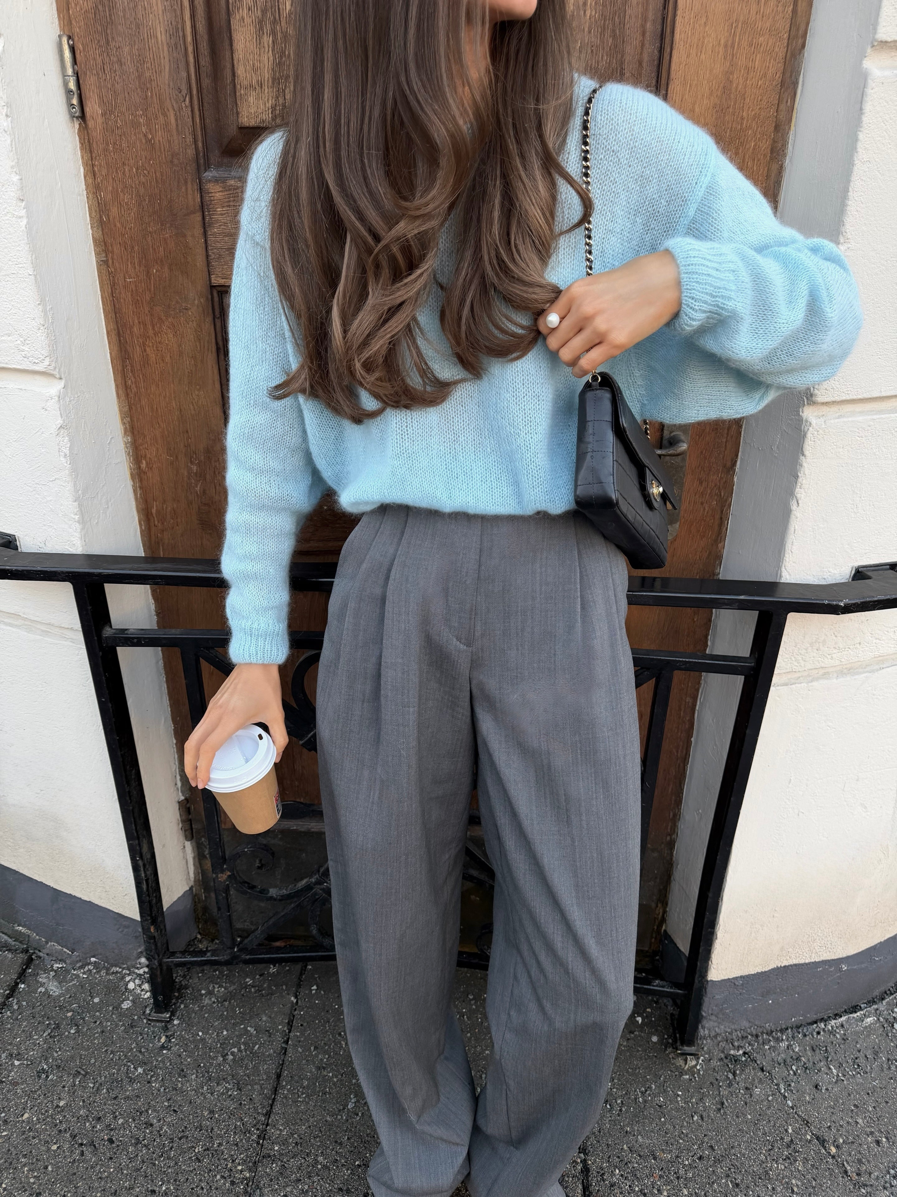 SOFT ROME Moheros ir Merino Vilnos Megztinis