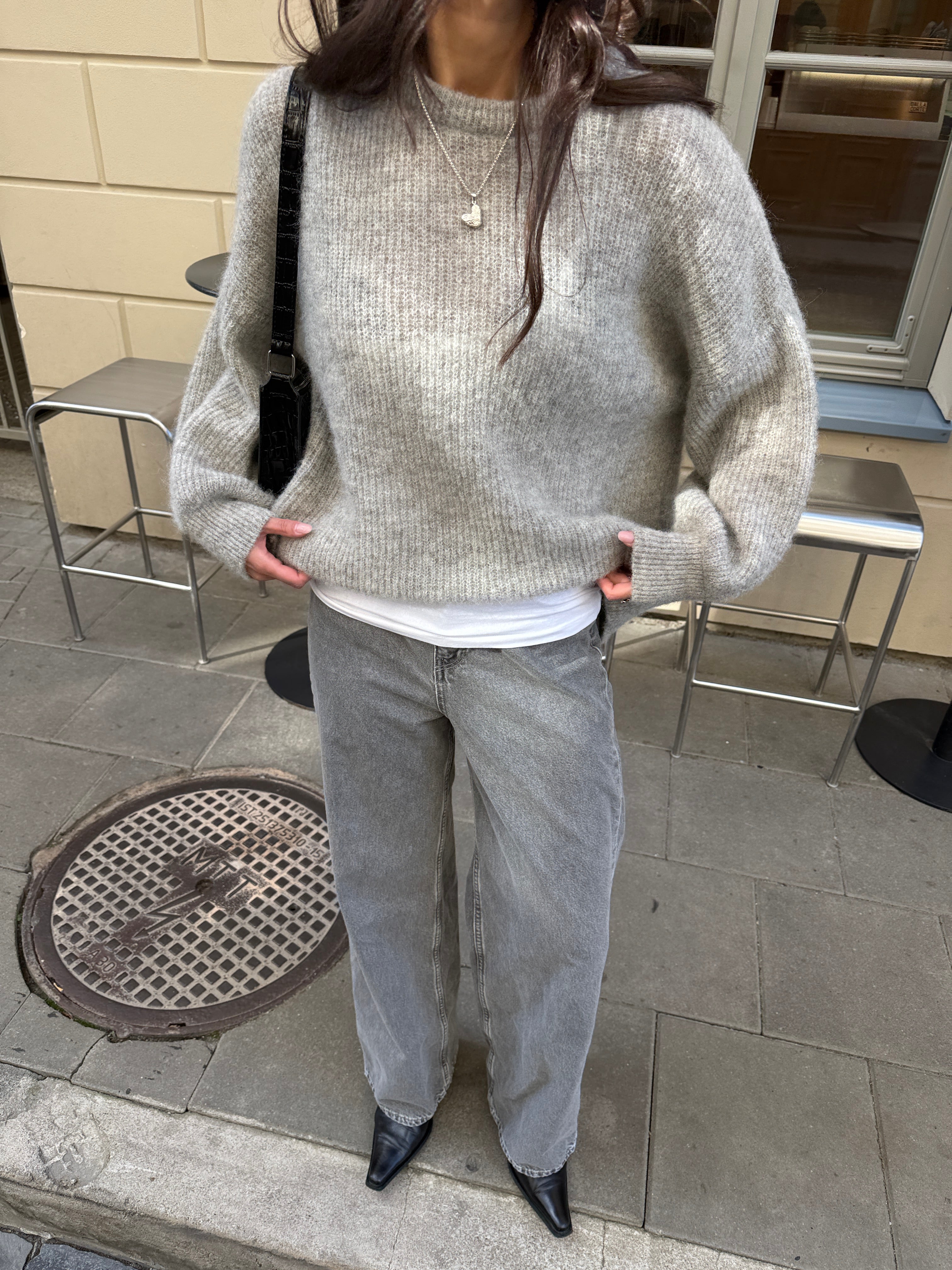 SOFT ROME Mohair and Merino Wool Sweater White