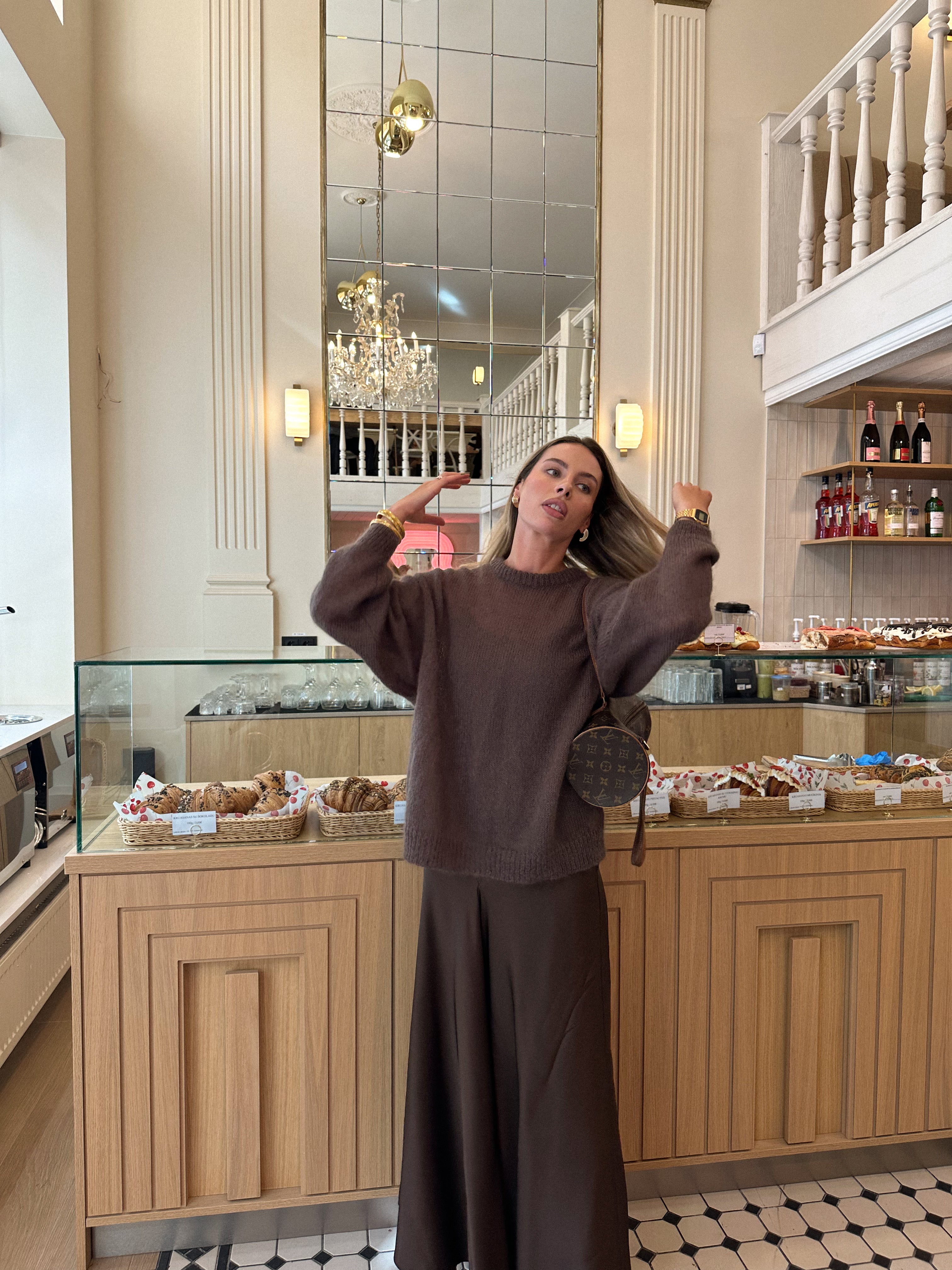 SOFT ROME Moheros ir Merino Vilnos Megztinis