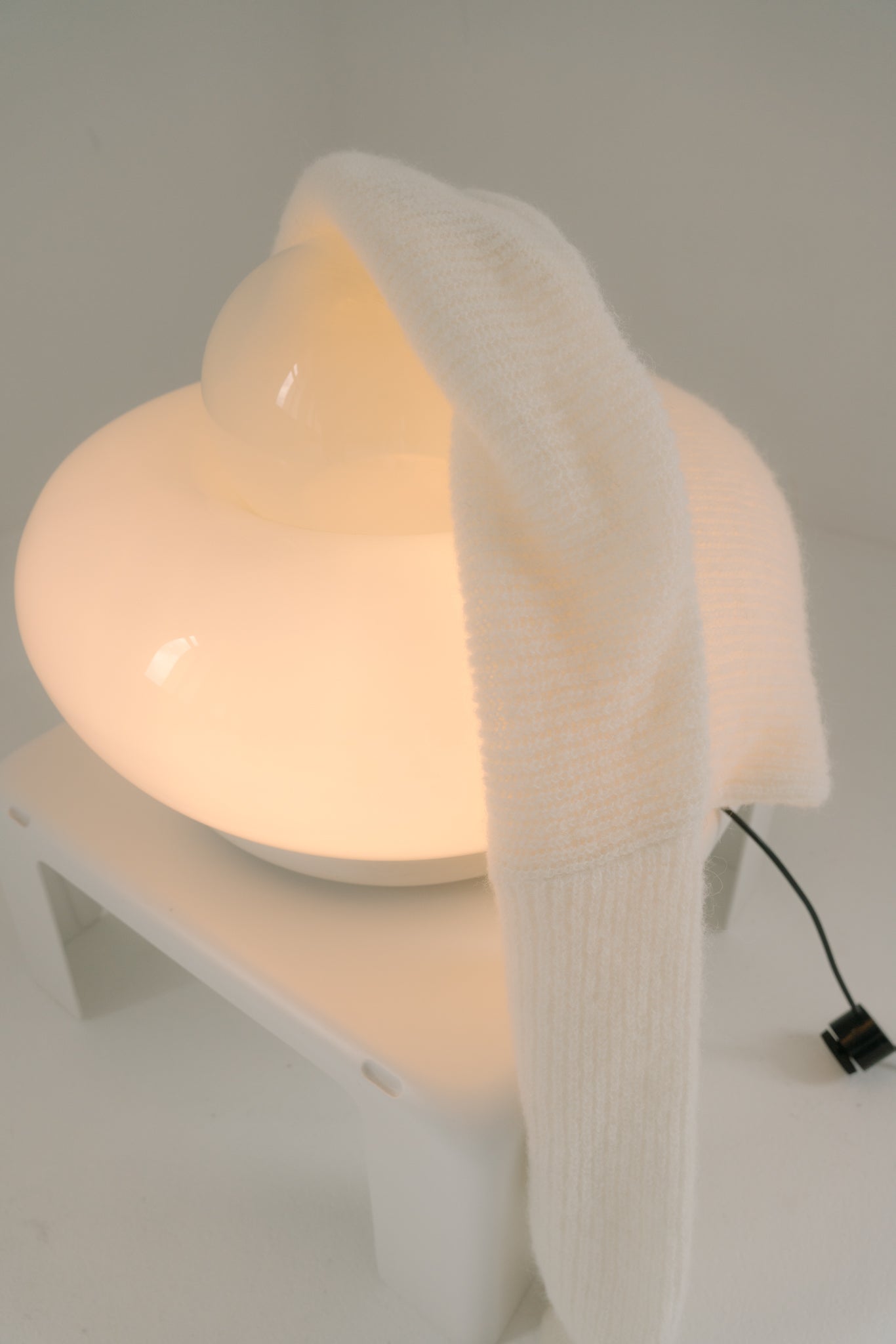 SOFT ROME Mohair and Merino Wool Sweater White