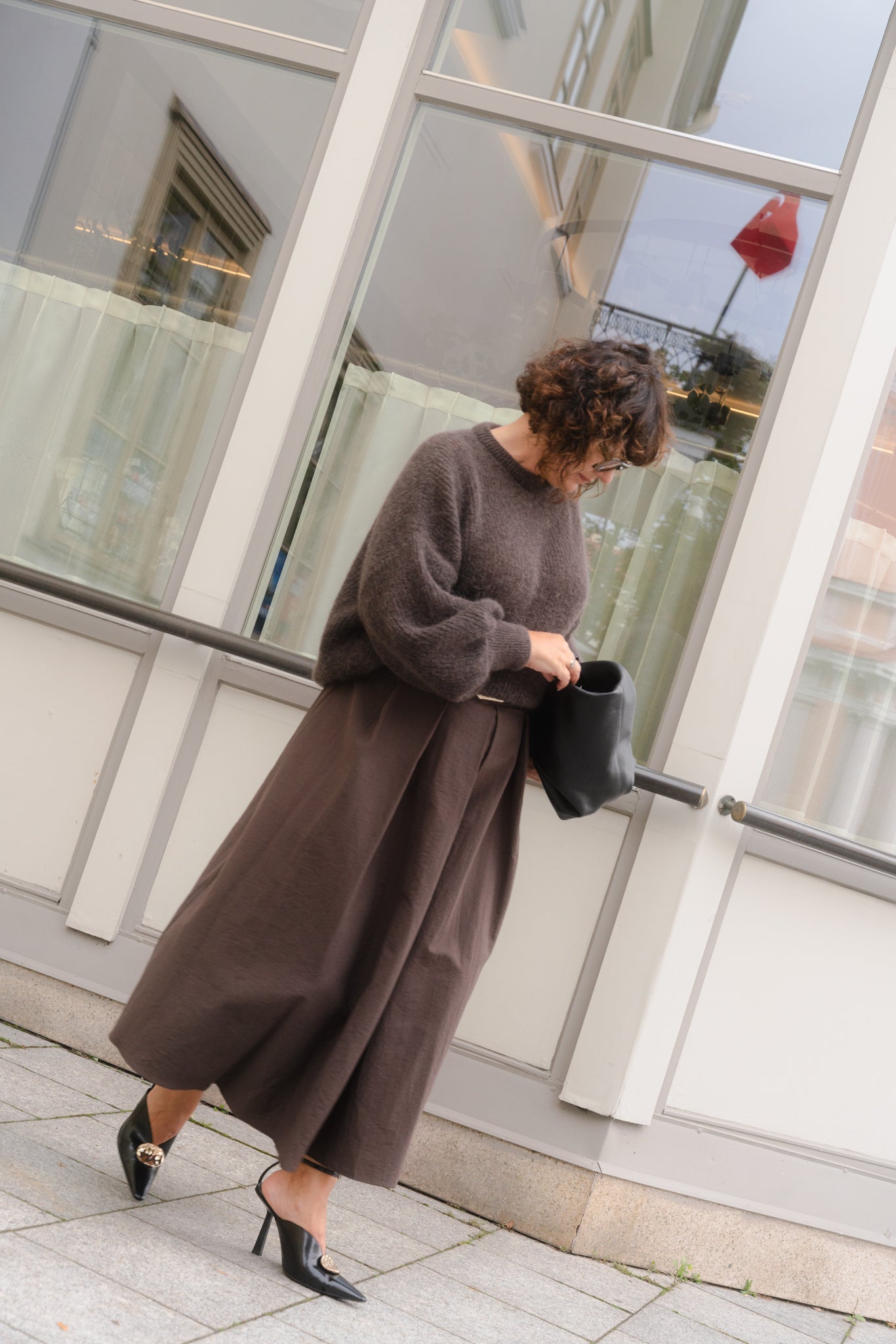 SOFT ROME Mohair and Merino Wool Sweater White
