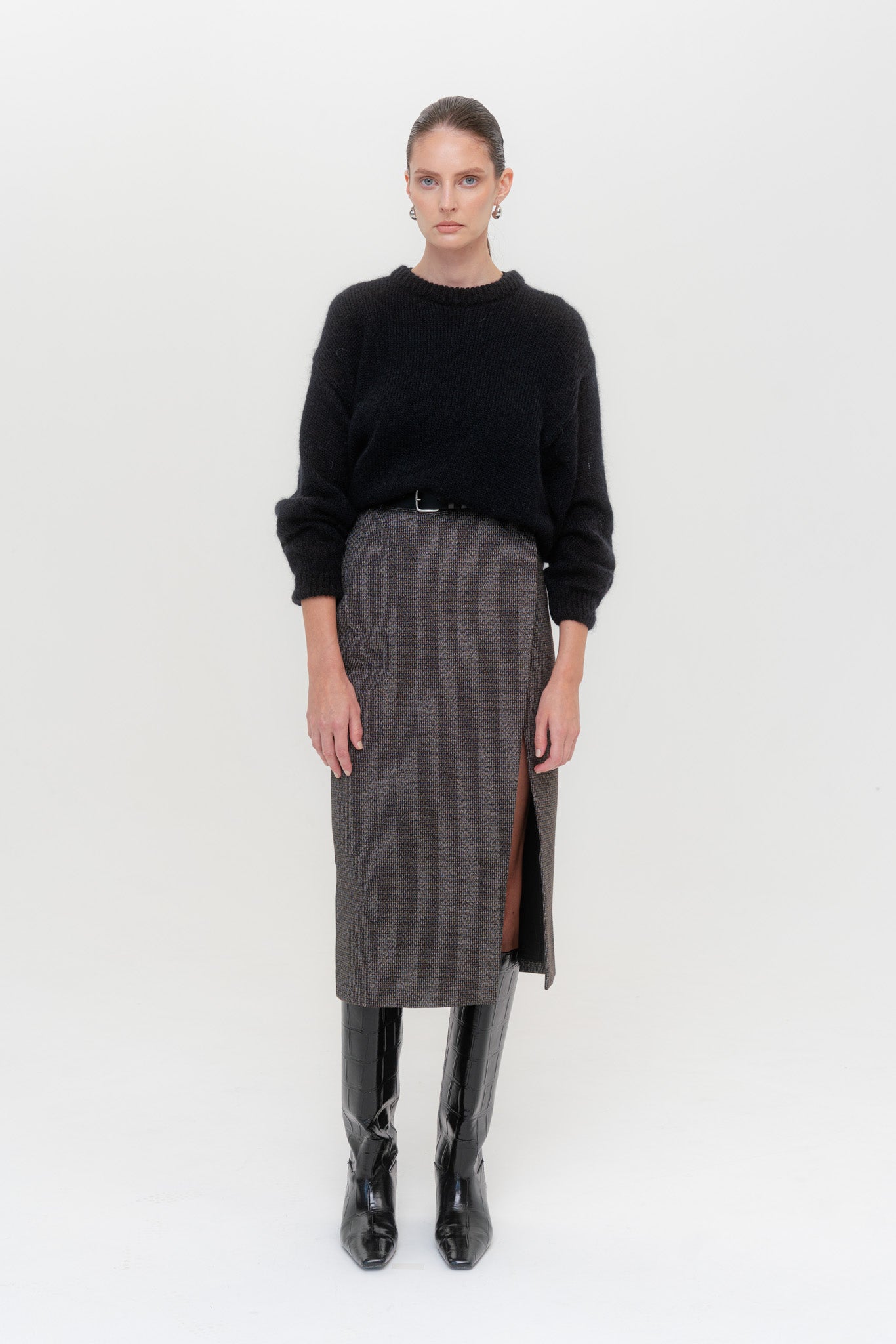 SOFT ROME Mohair and Merino Wool Sweater White