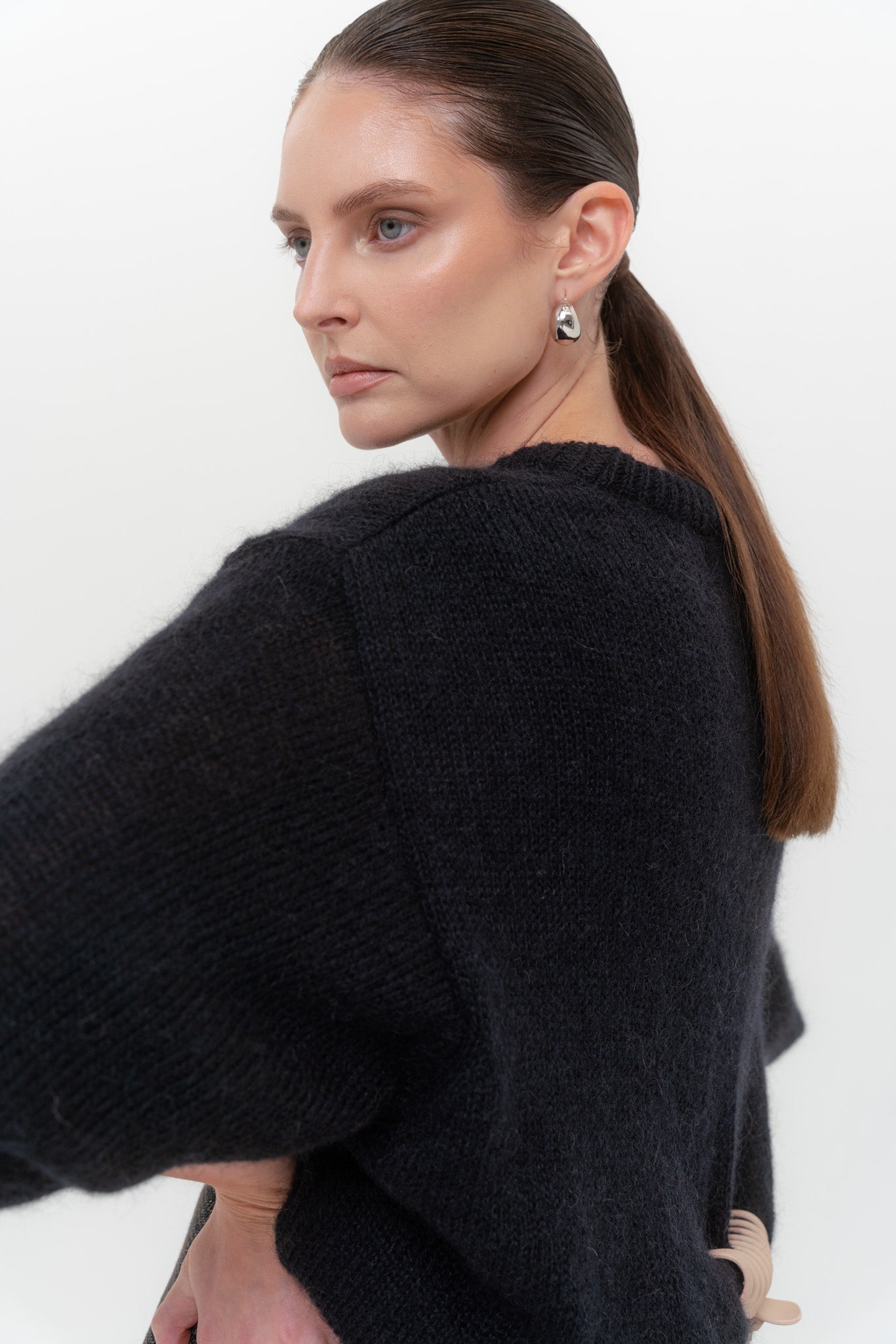 SOFT ROME Mohair and Merino Wool Sweater White