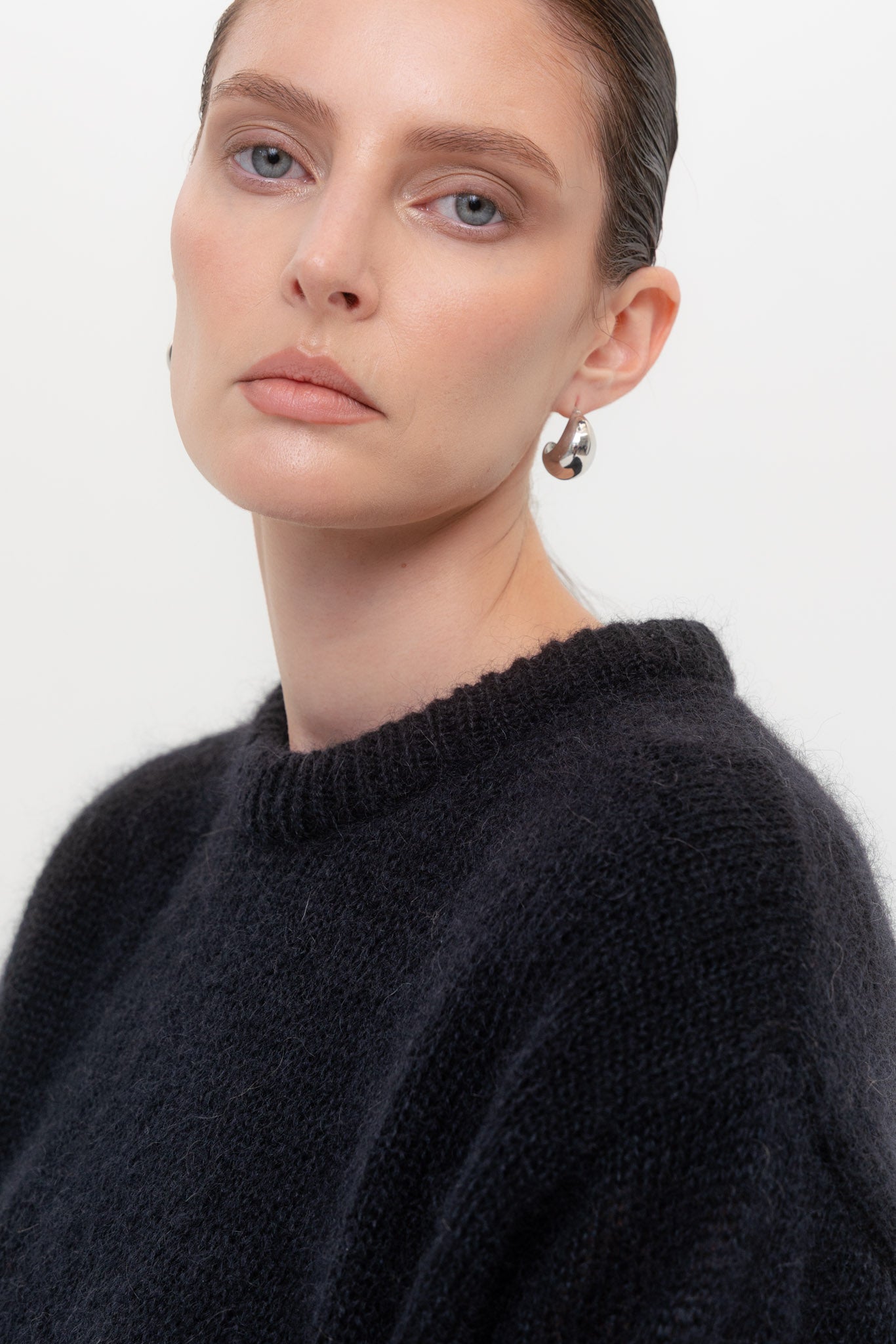 SOFT ROME Mohair and Merino Wool Sweater White