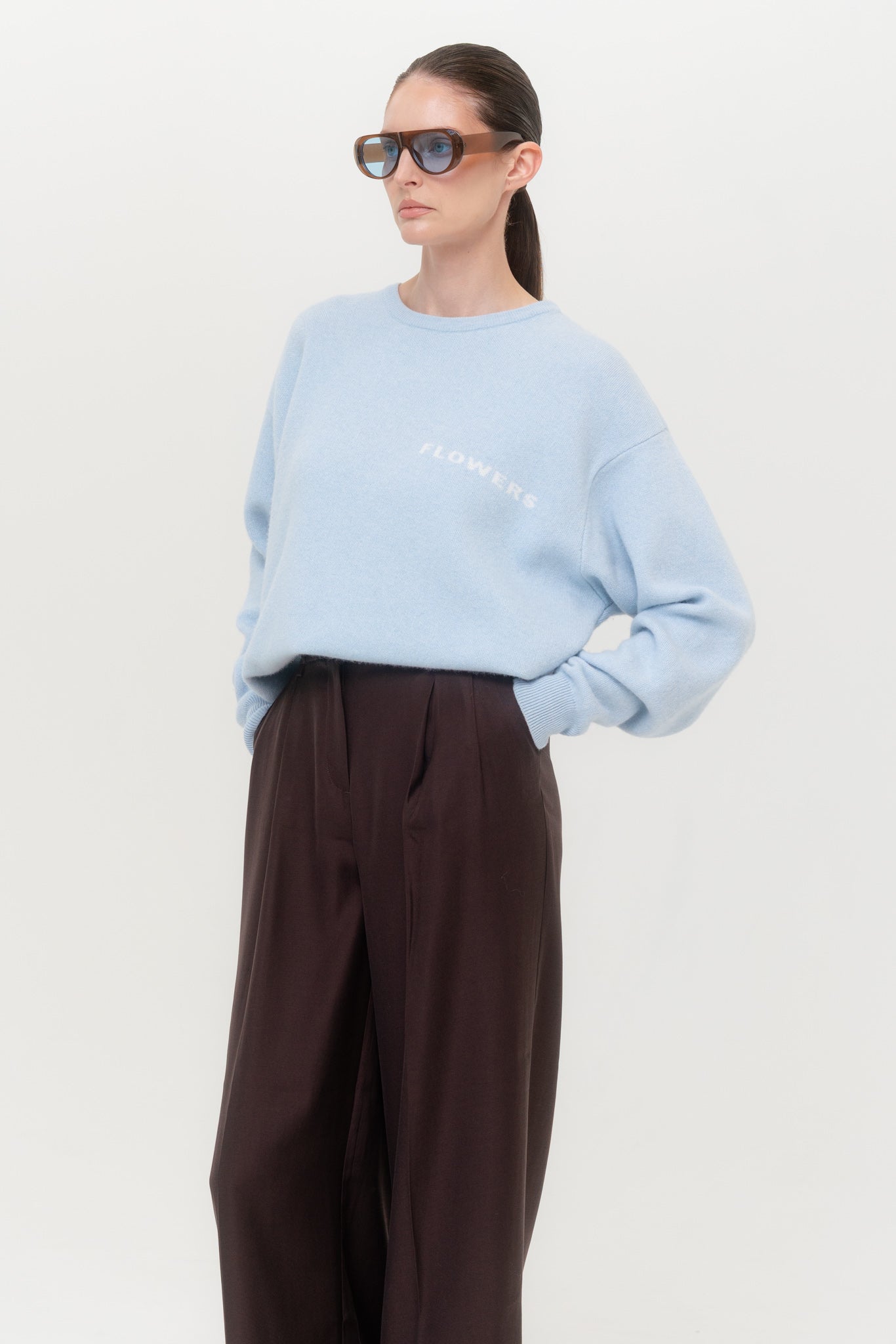 FLOWER Cashmere and Merino Wool Sweater