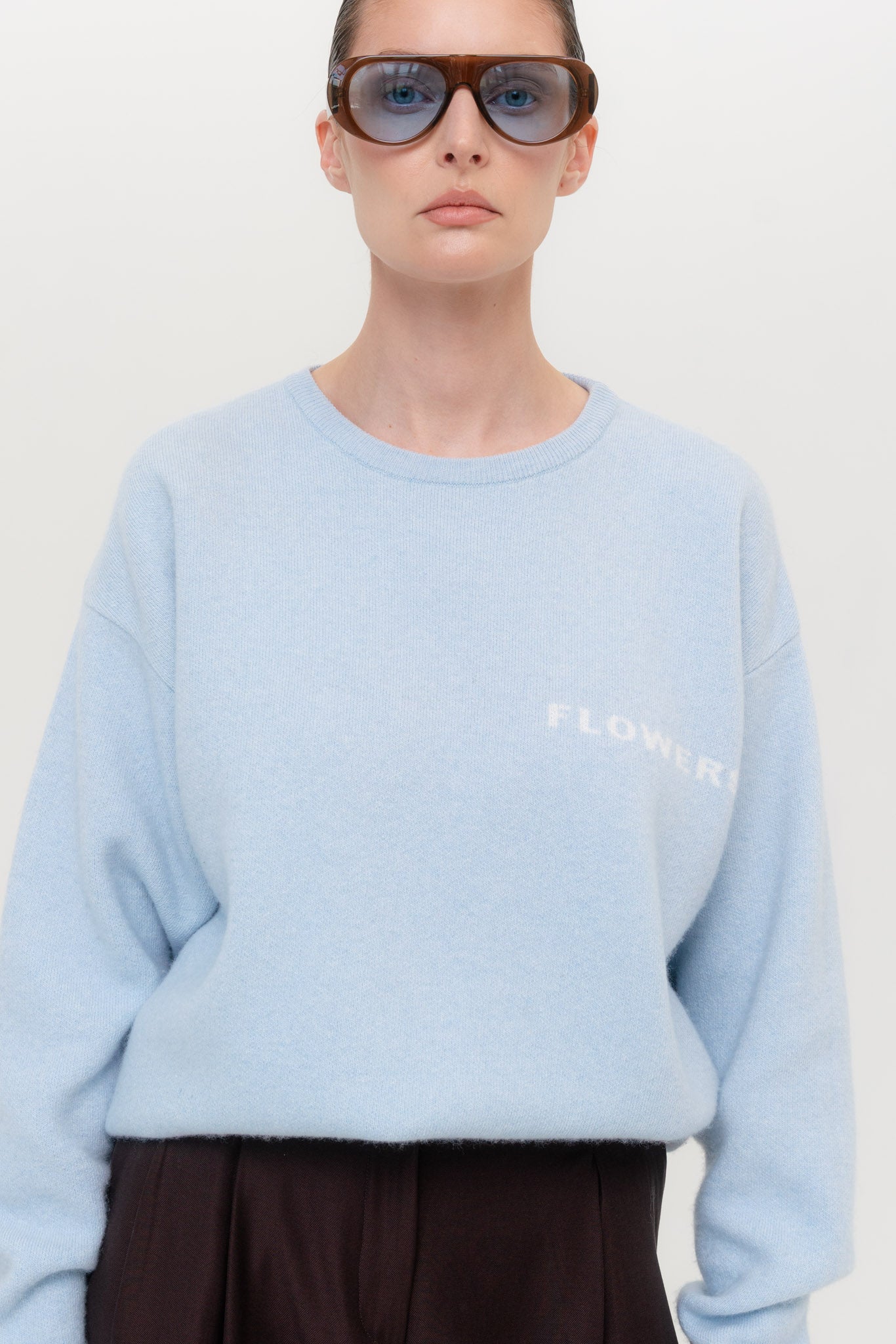FLOWER Cashmere and Merino Wool Sweater