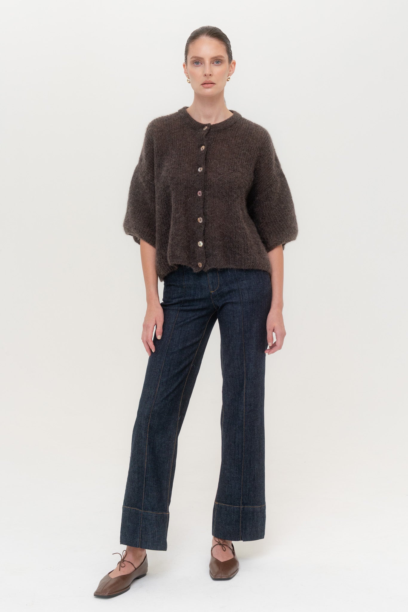 SOFT ROME Mohair and Merino Wool Sweater White