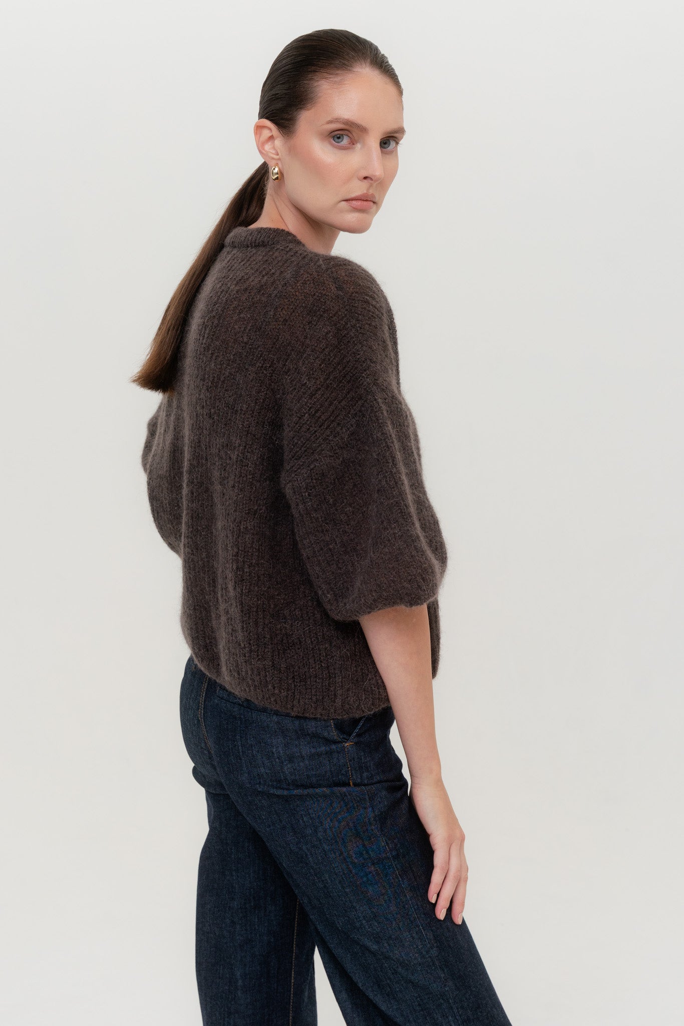 SOFT ROME Mohair and Merino Wool Sweater White