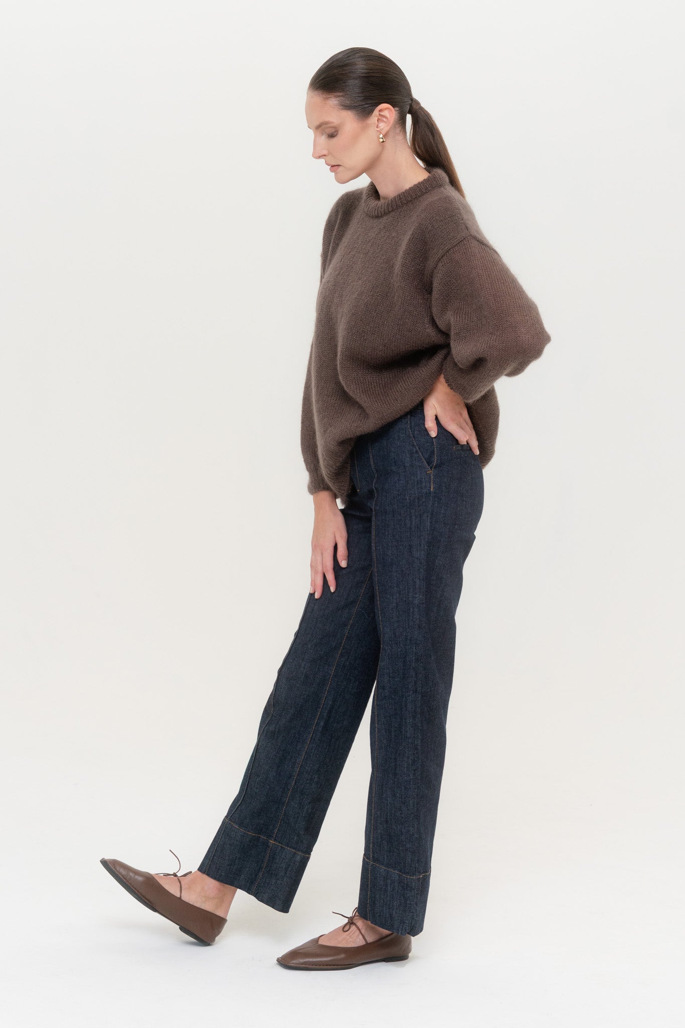 SOFT ROME Mohair and Merino Wool Sweater White